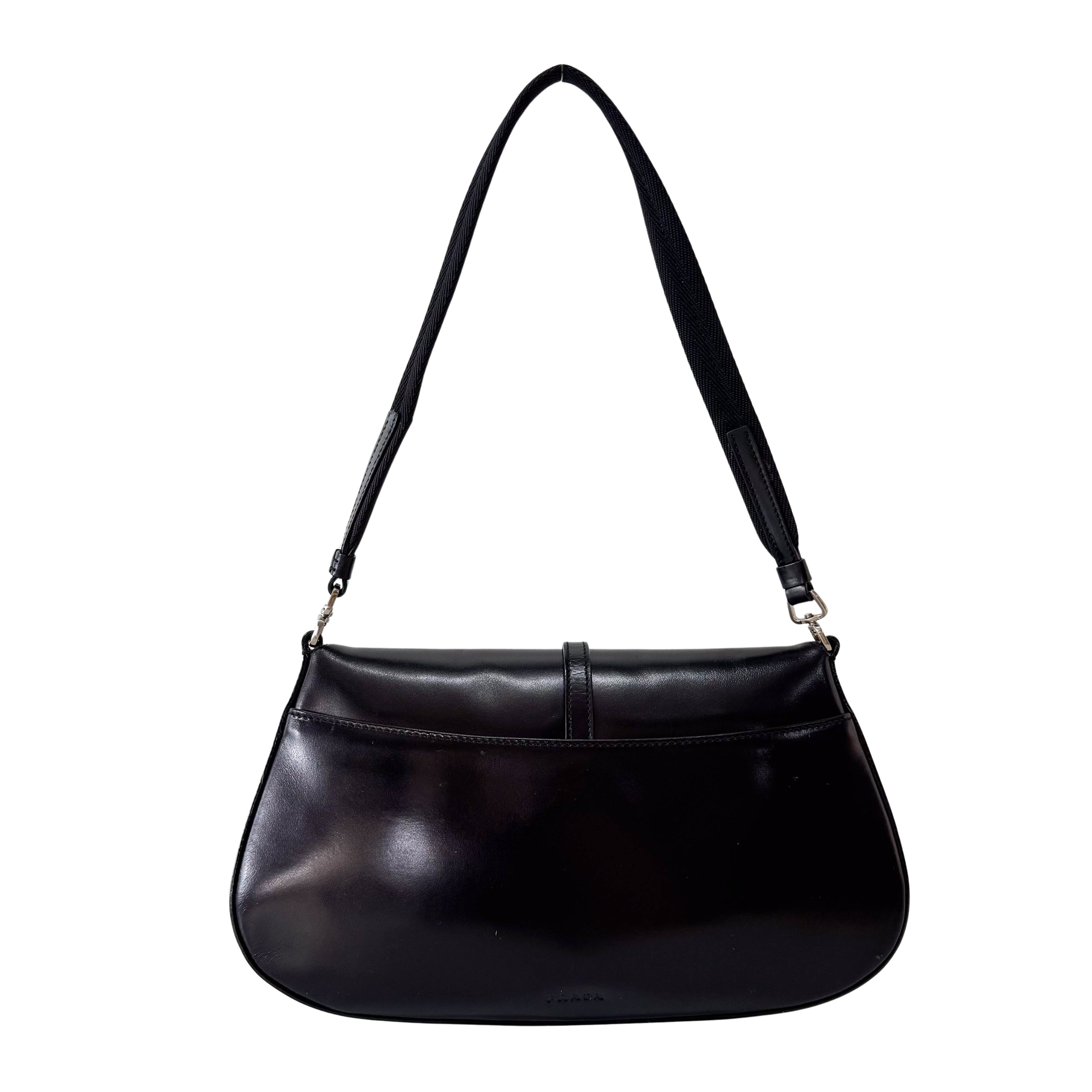 Black Leather Shoulder Bag