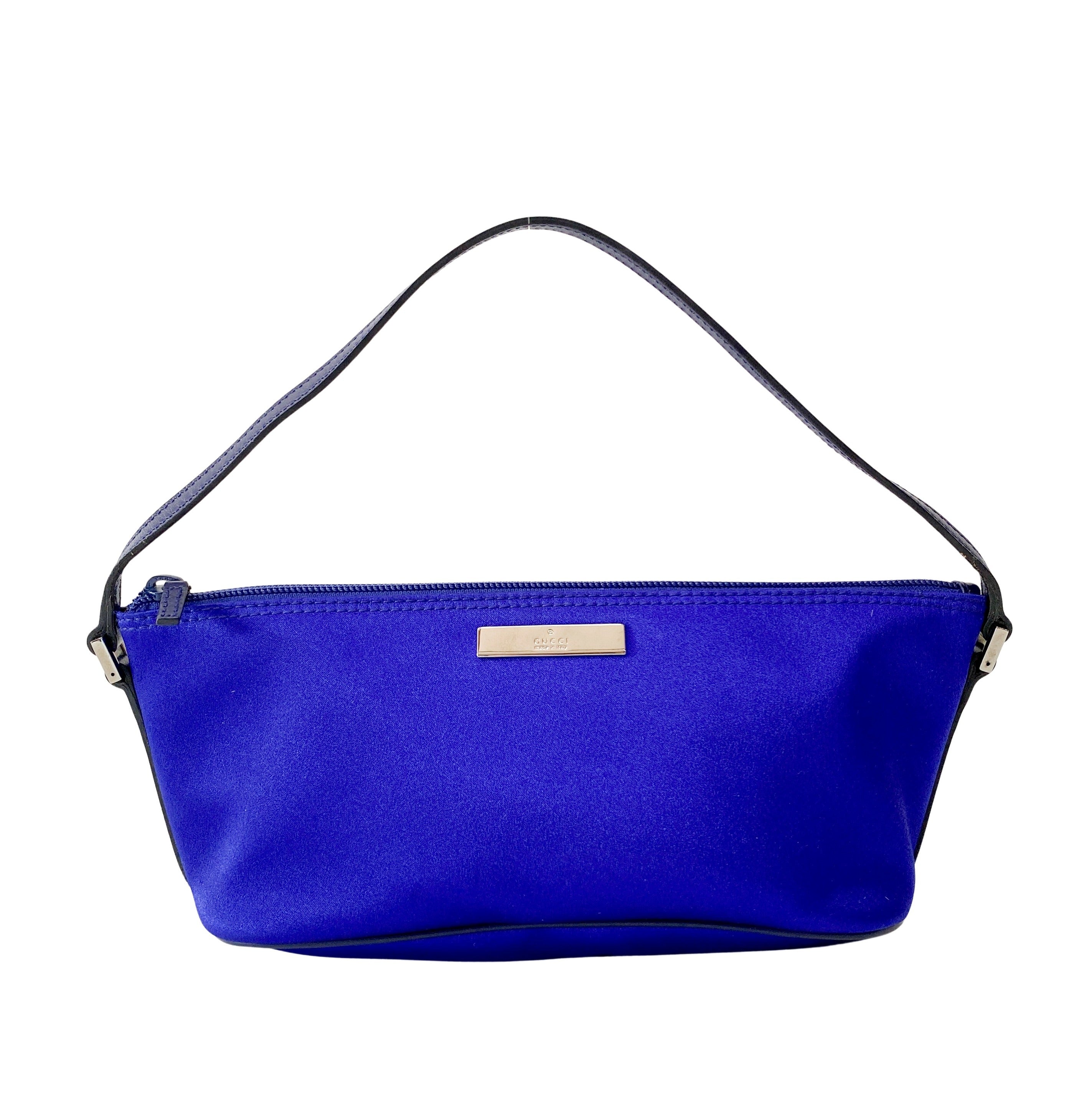 Boat Blue Satin Pouch