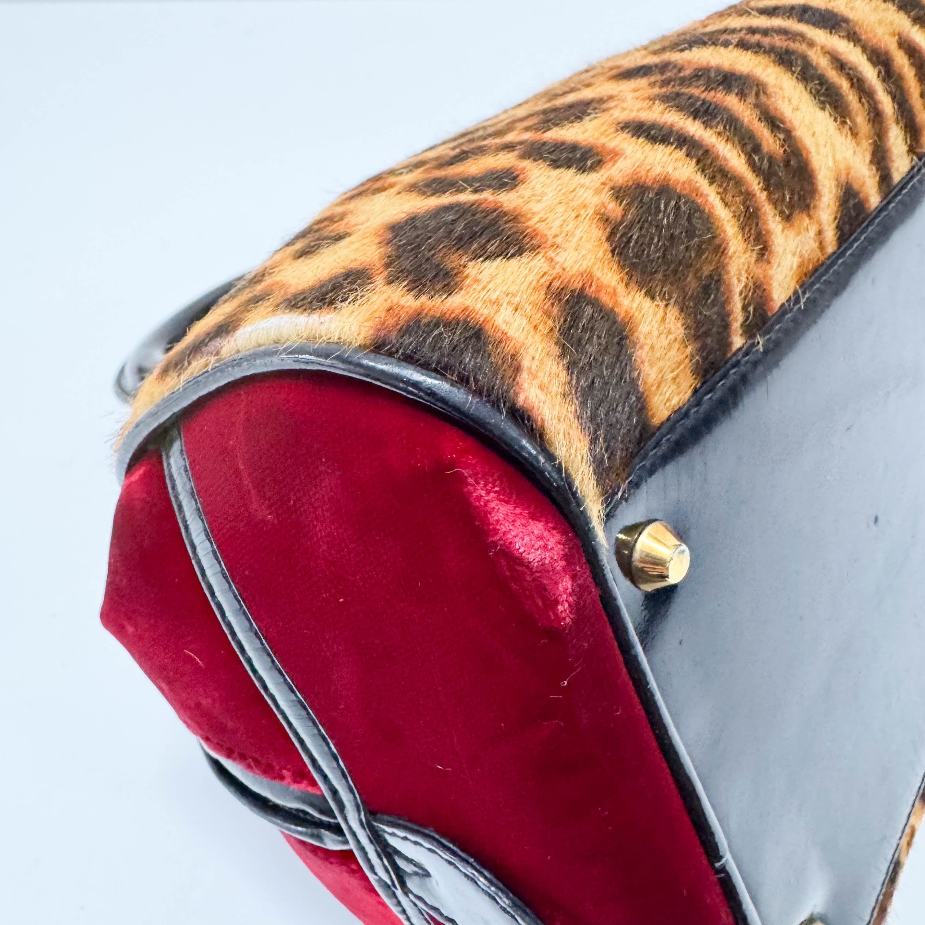 Gambler Dice Leopard Print Handbag