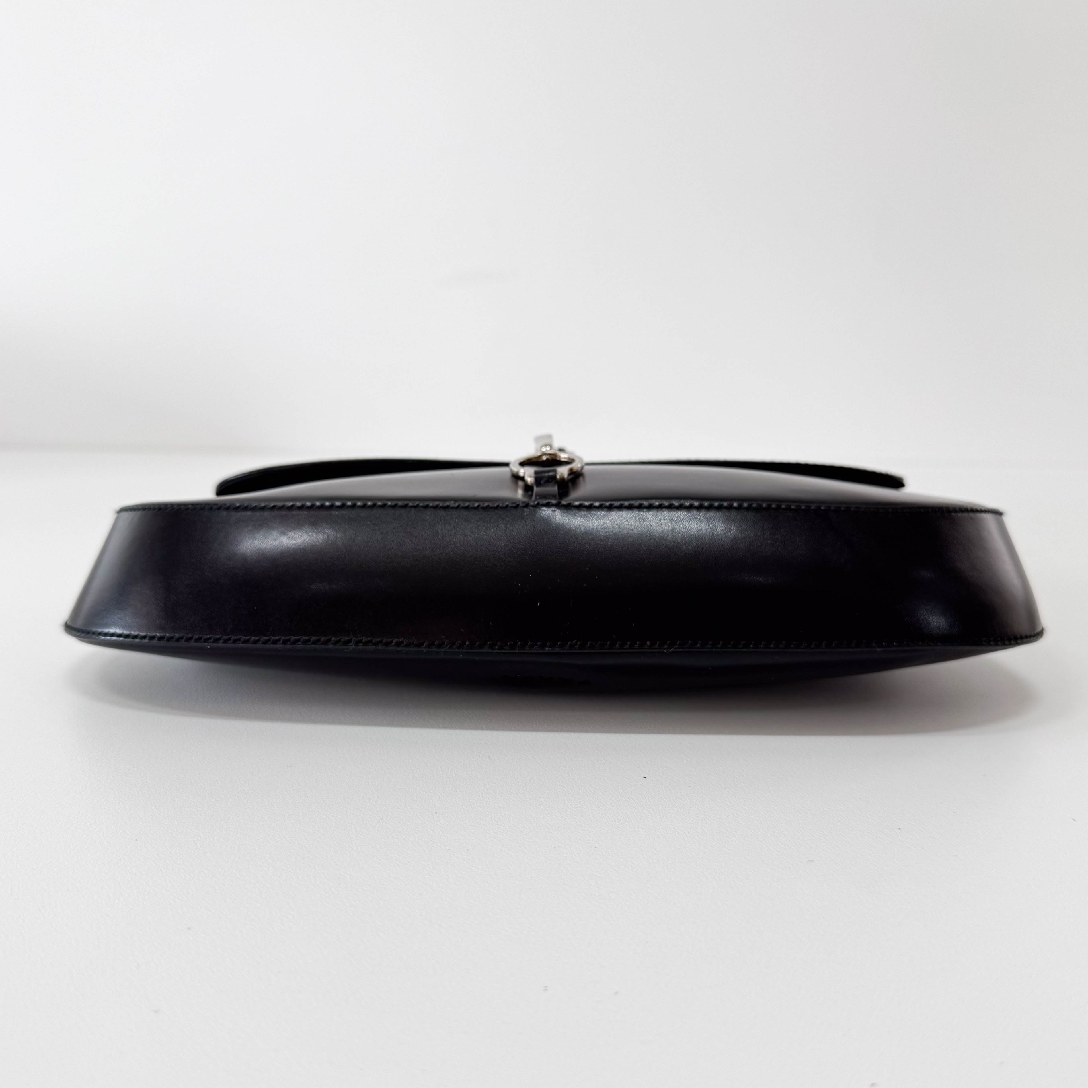 Black Leather Shoulder Bag