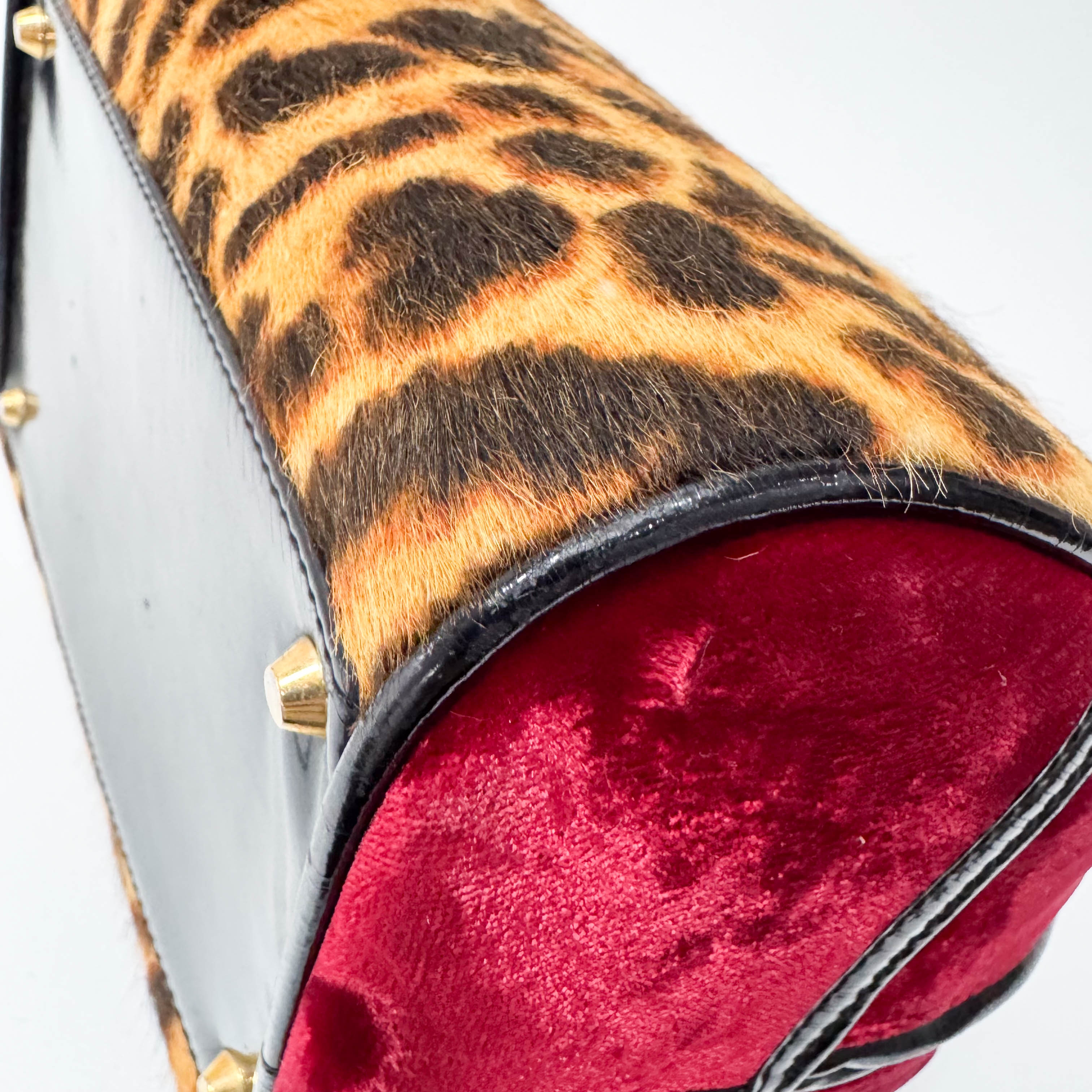 Gambler Dice Leopard Print Handbag