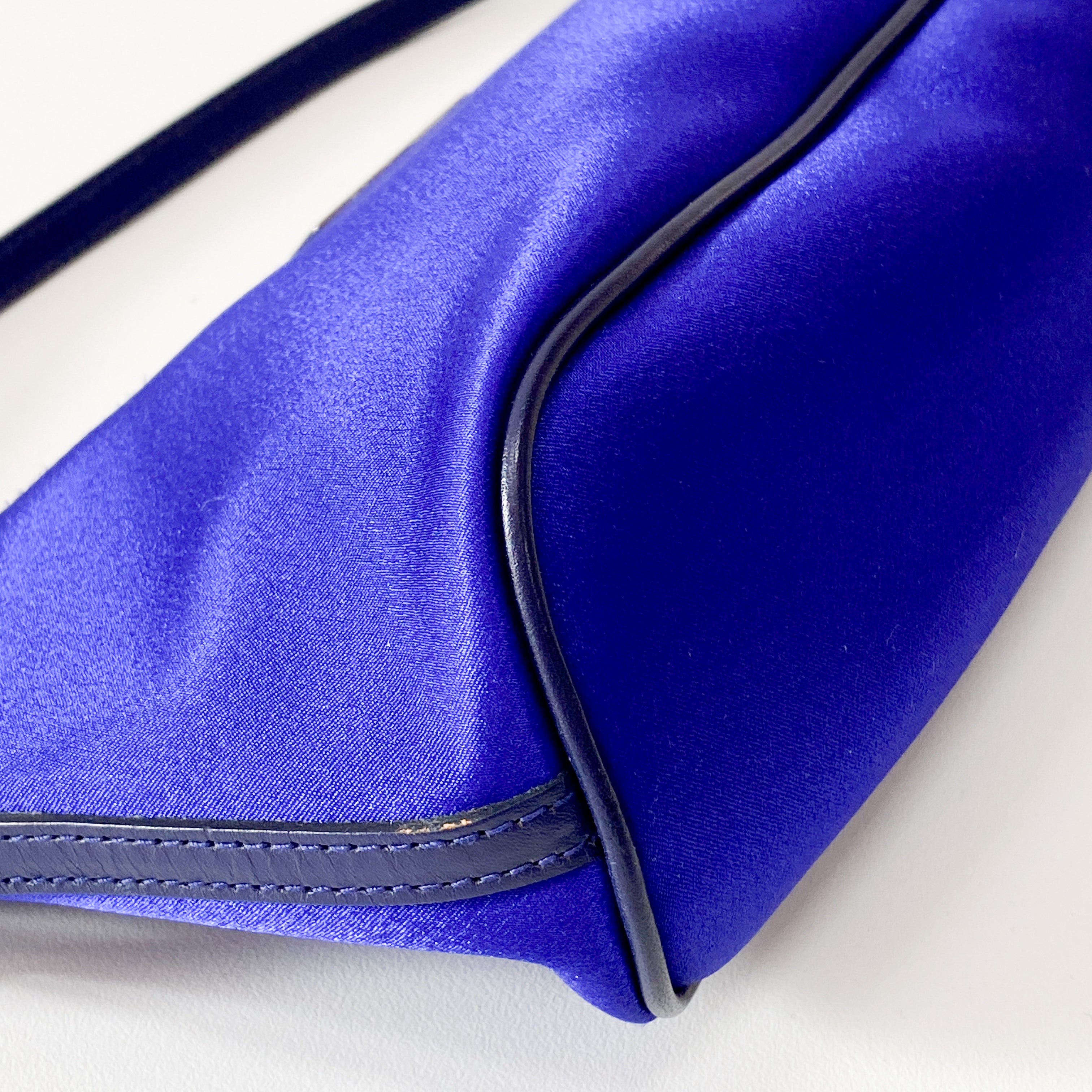 Boat Blue Satin Pouch