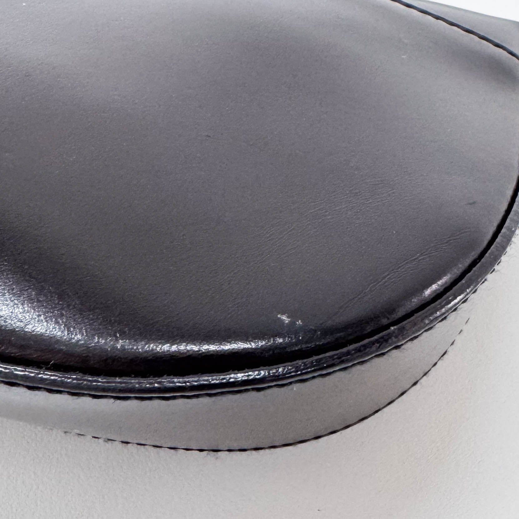 Black Leather Shoulder Bag