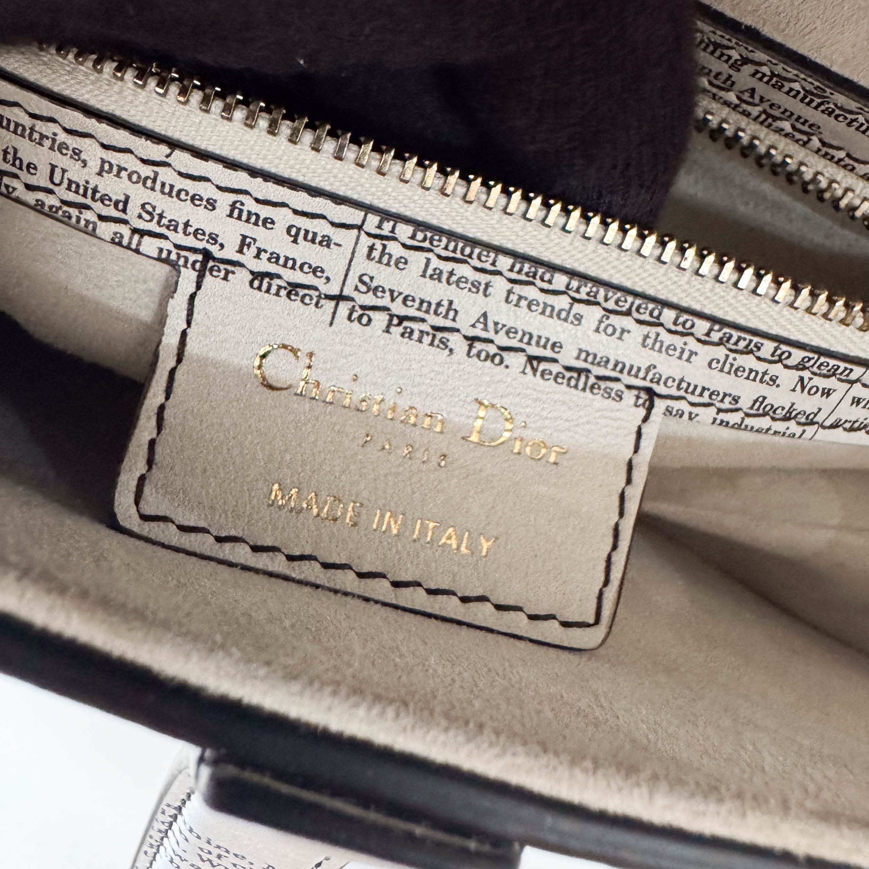 Limited Edition News Paper Saddle Shoulder Bag