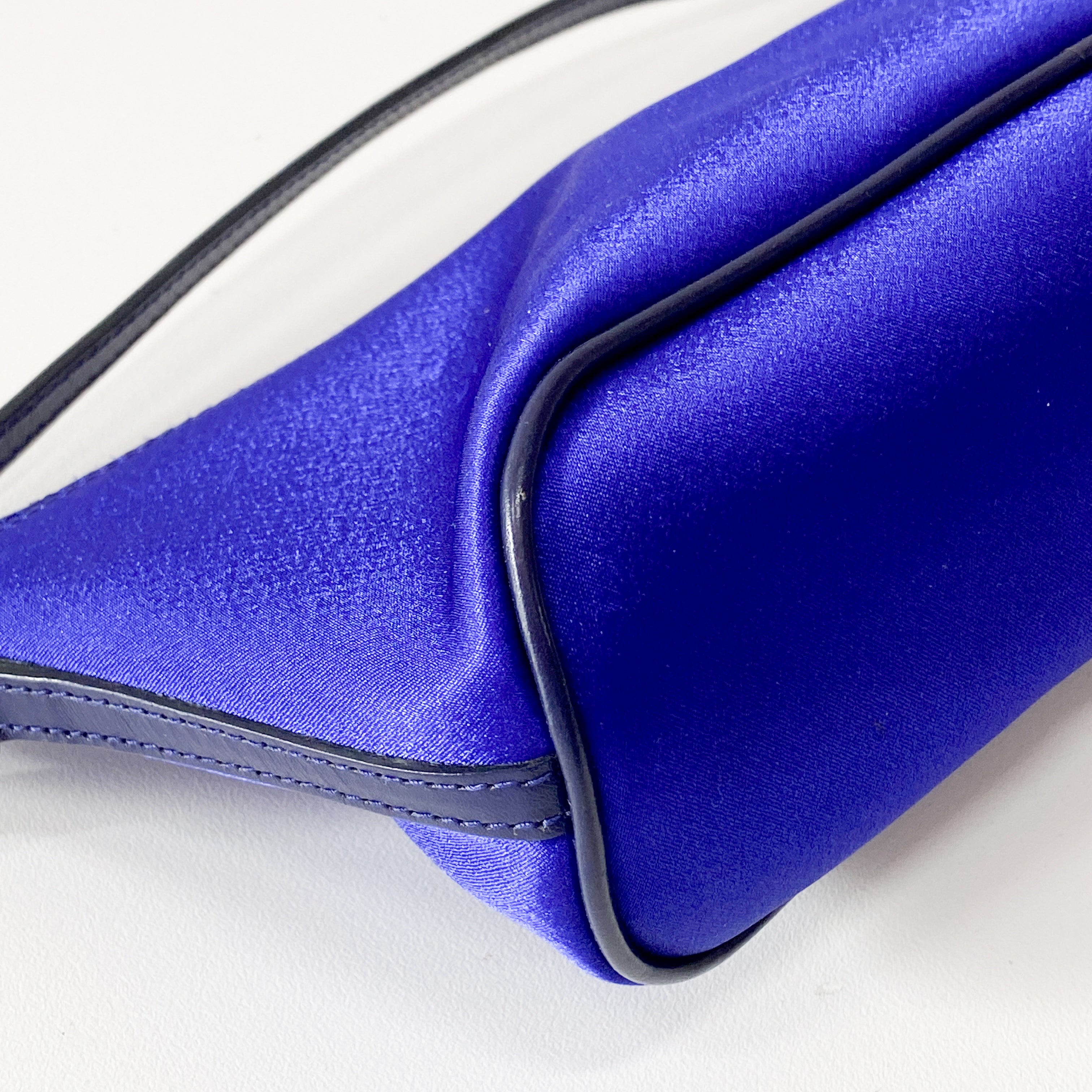 Boat Blue Satin Pouch