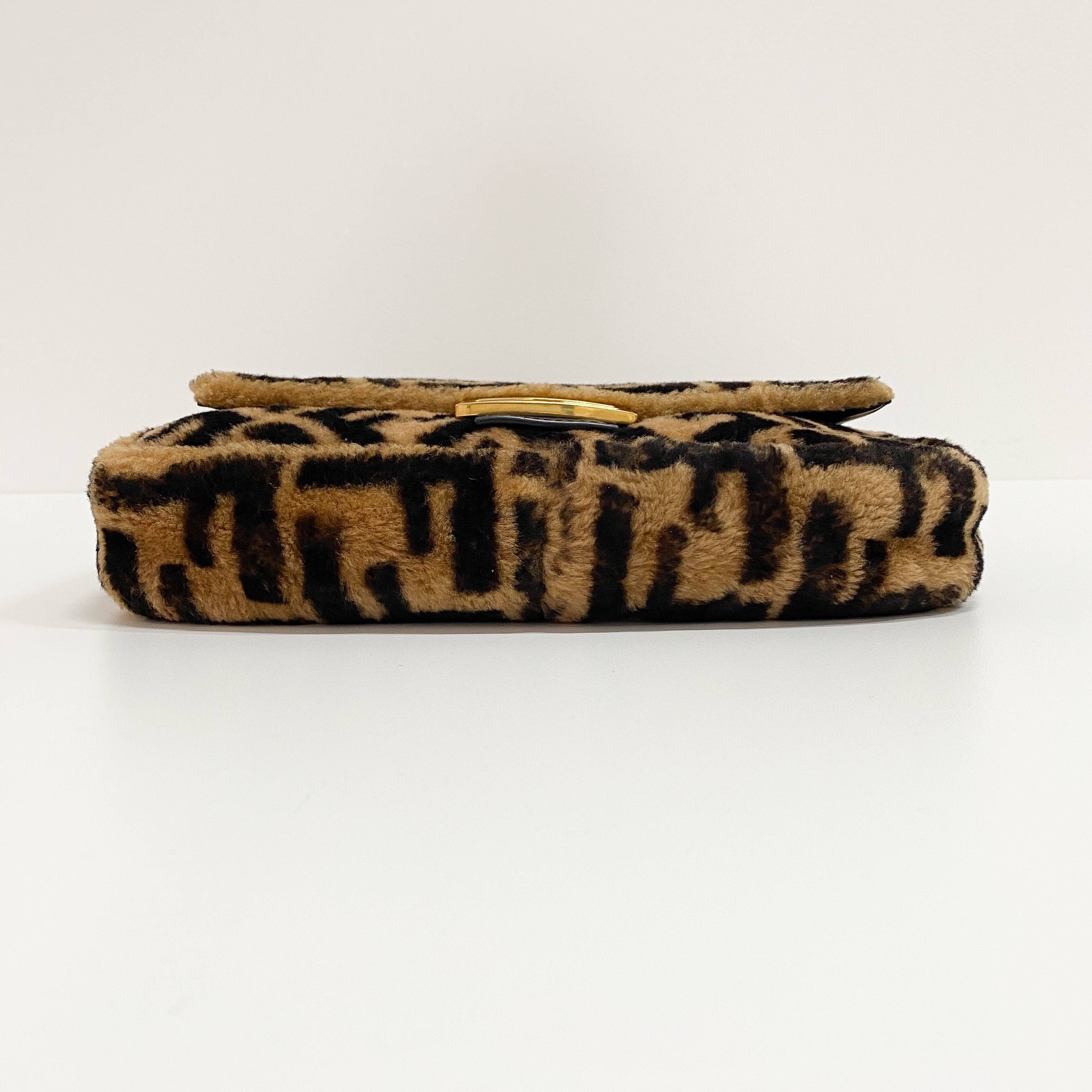 Baguette Brown Wool Two Way Bag