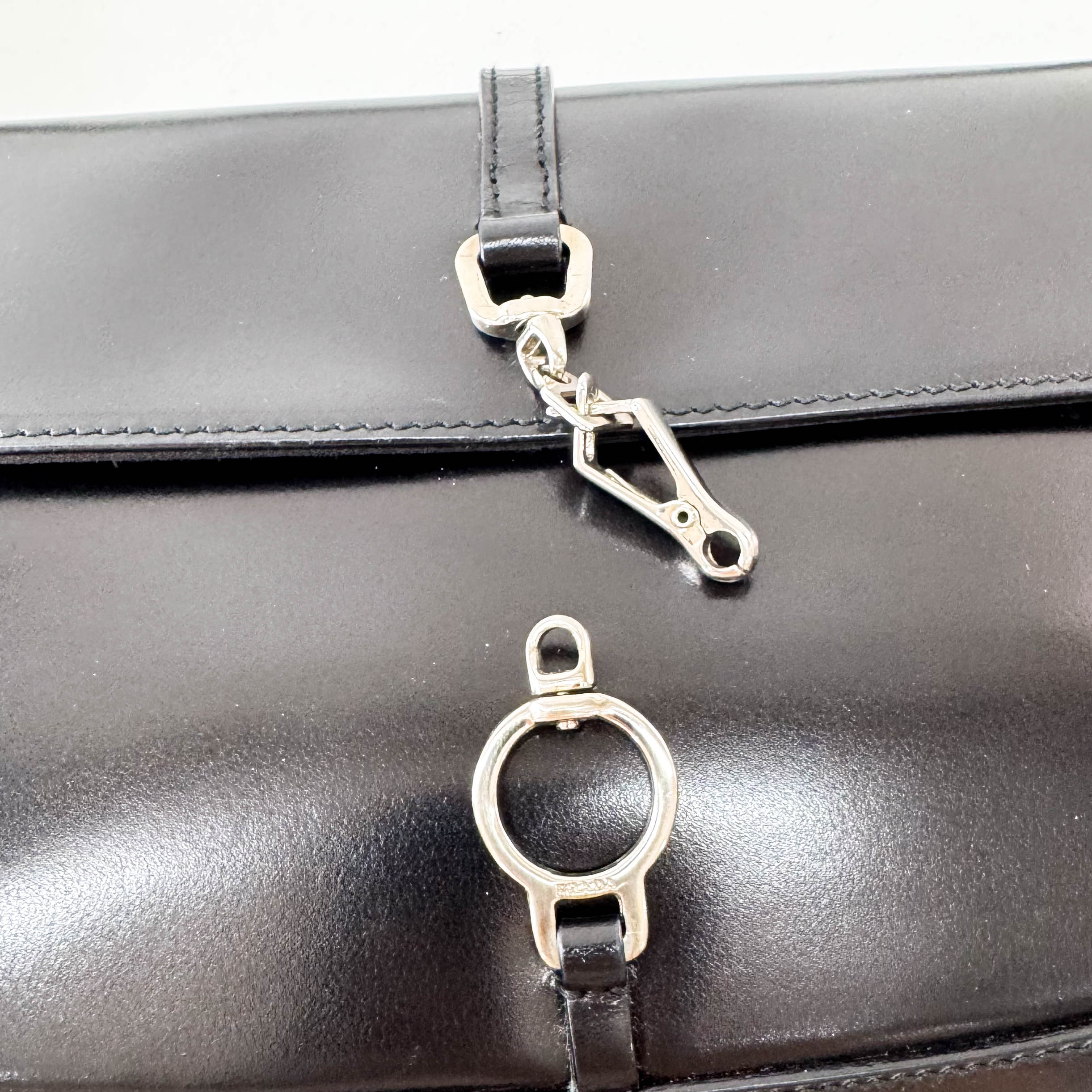 Black Leather Shoulder Bag