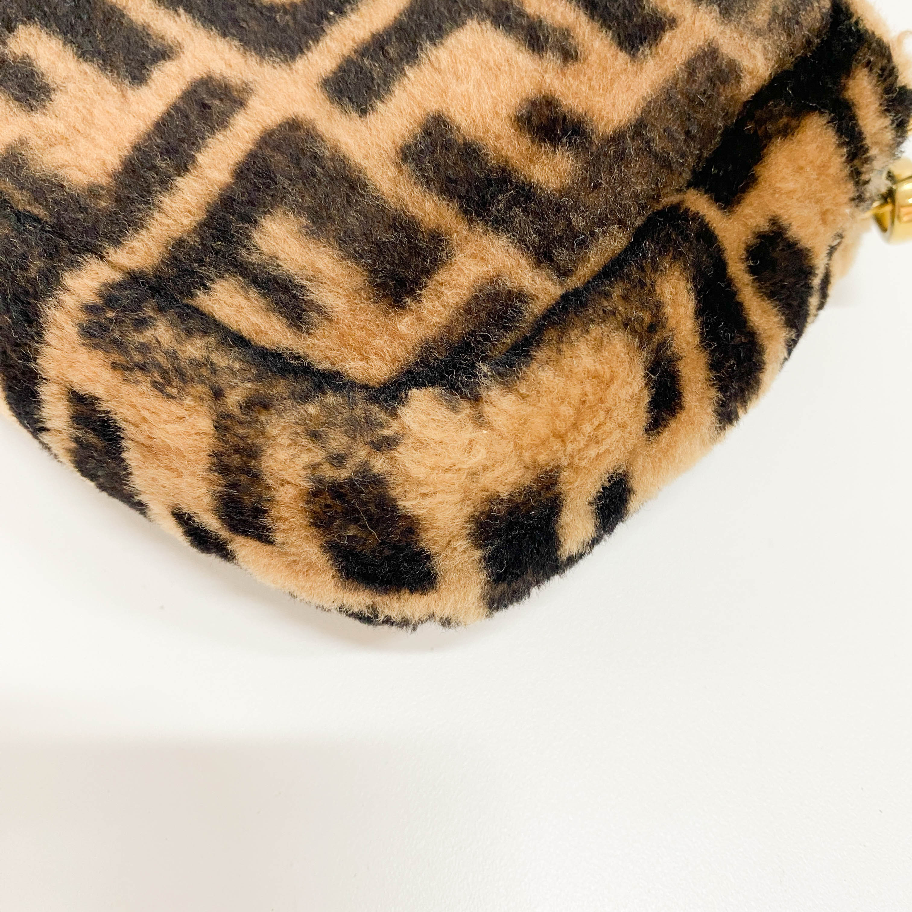 Baguette Brown Wool Two Way Bag