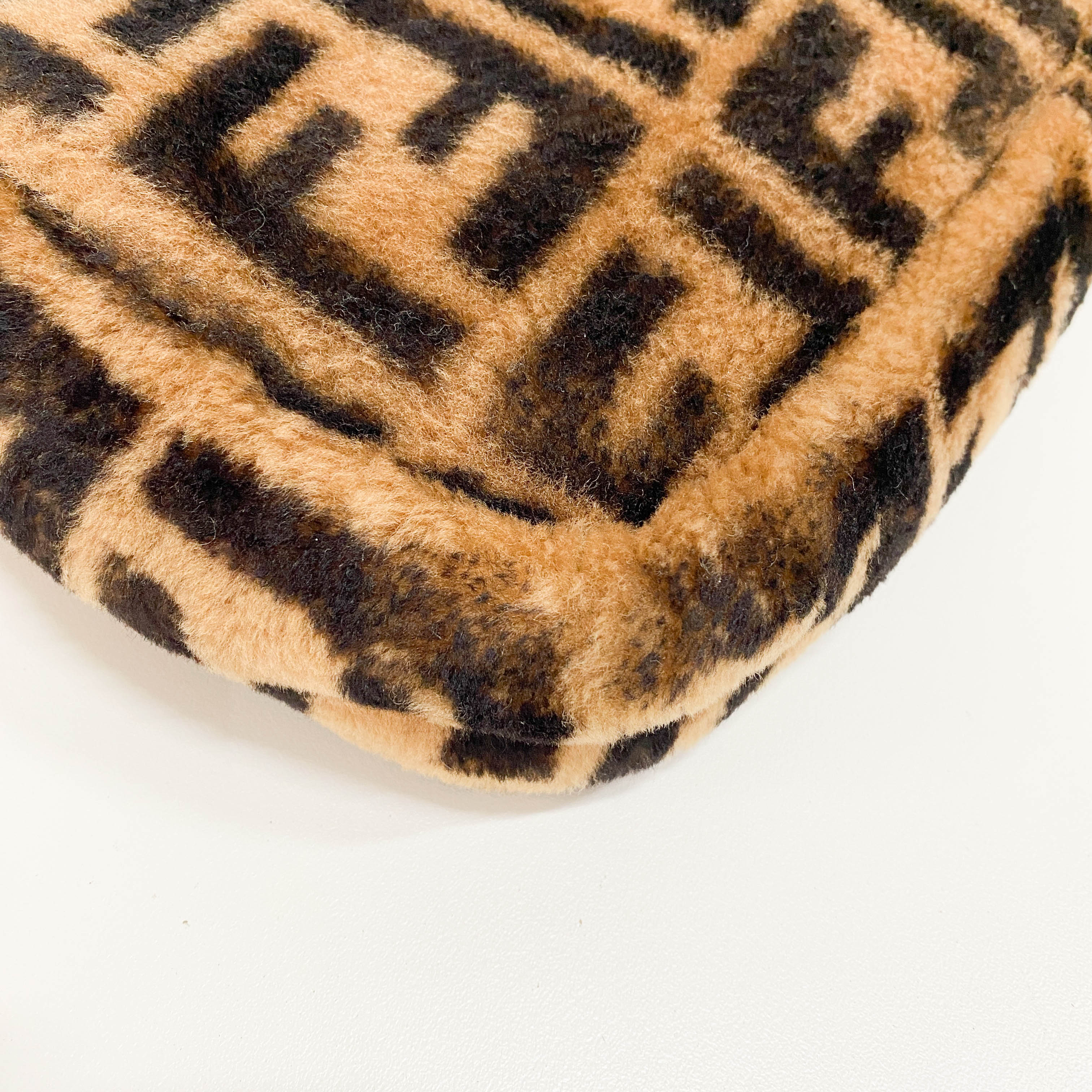 Baguette Brown Wool Two Way Bag