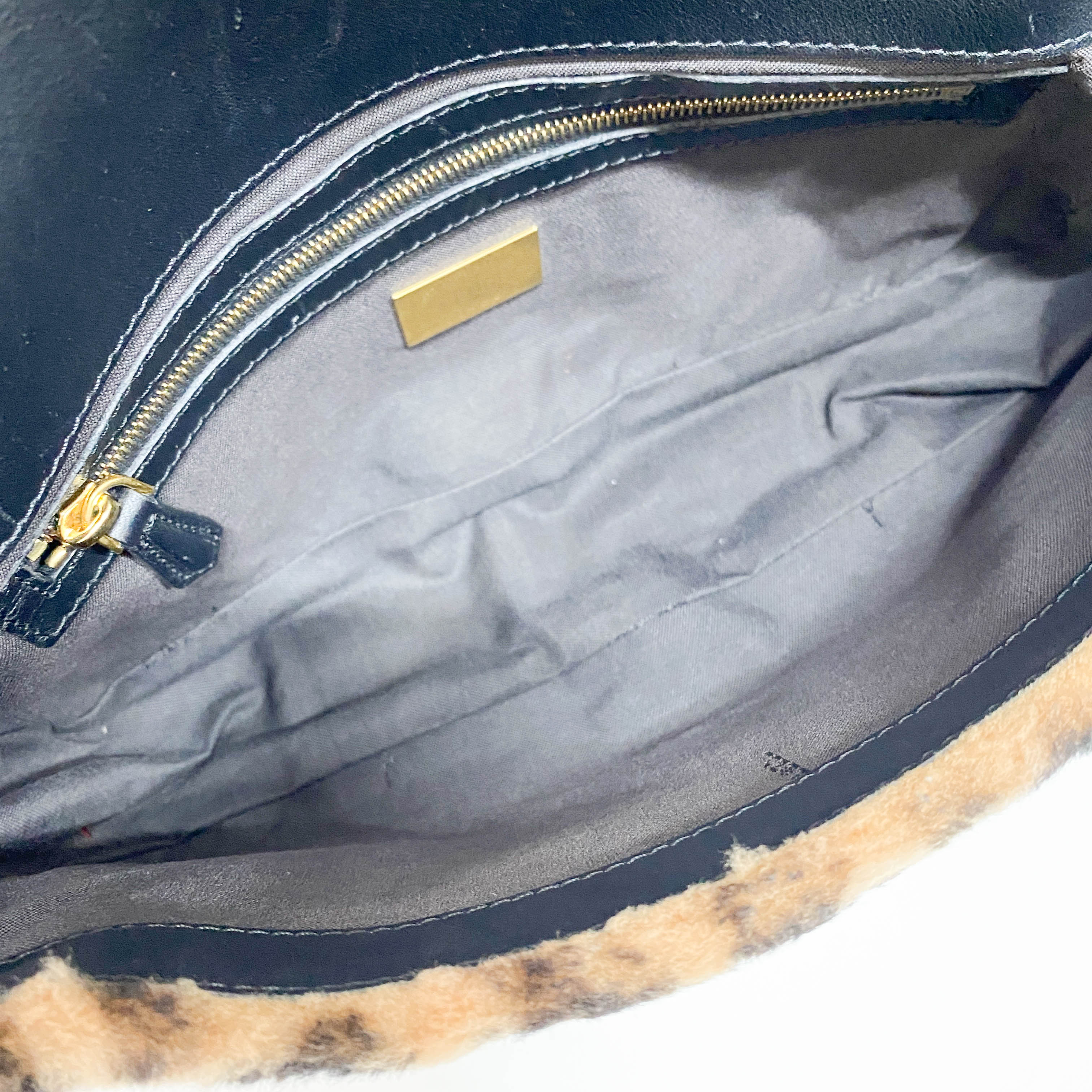 Baguette Brown Wool Two Way Bag