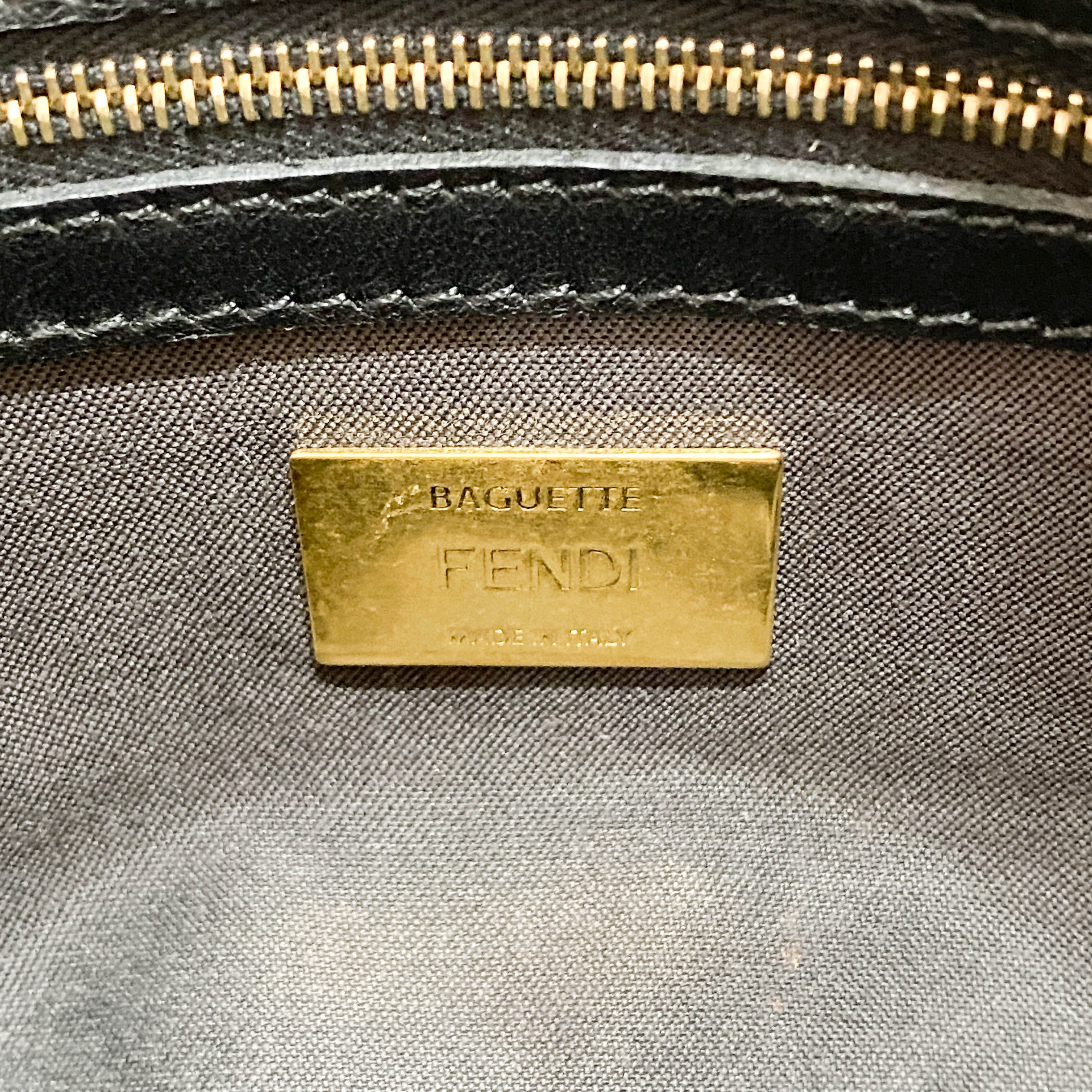 Baguette Brown Wool Two Way Bag