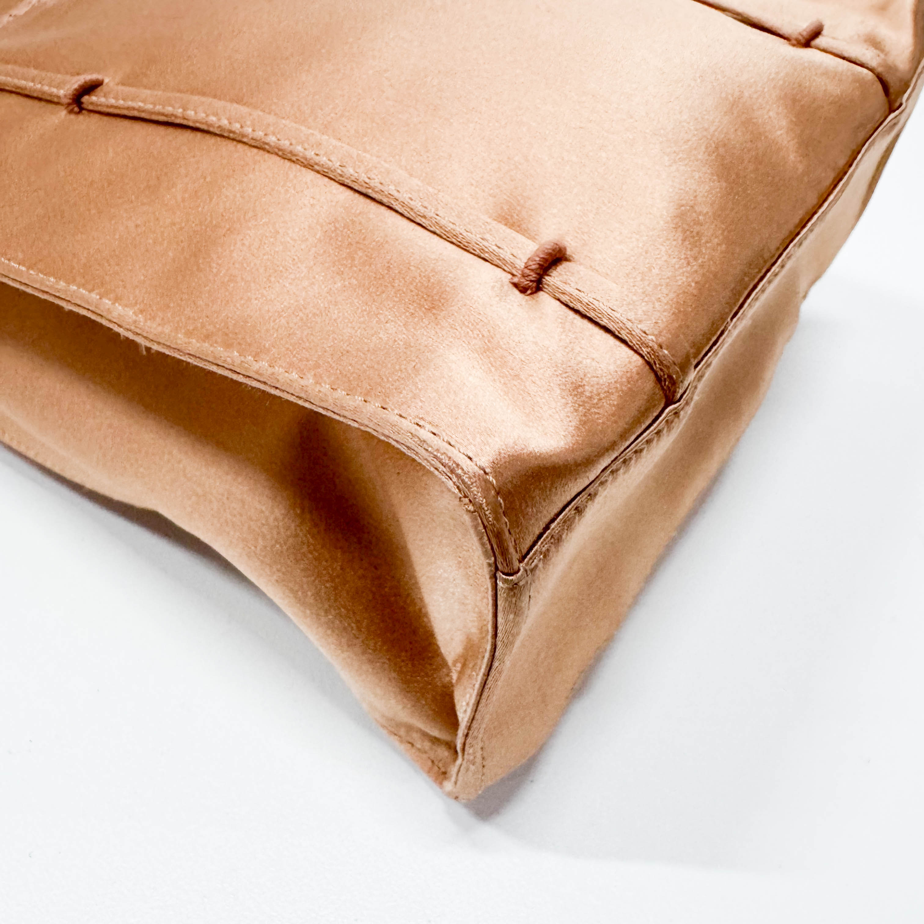 Mini Pink Satin Tote Bag