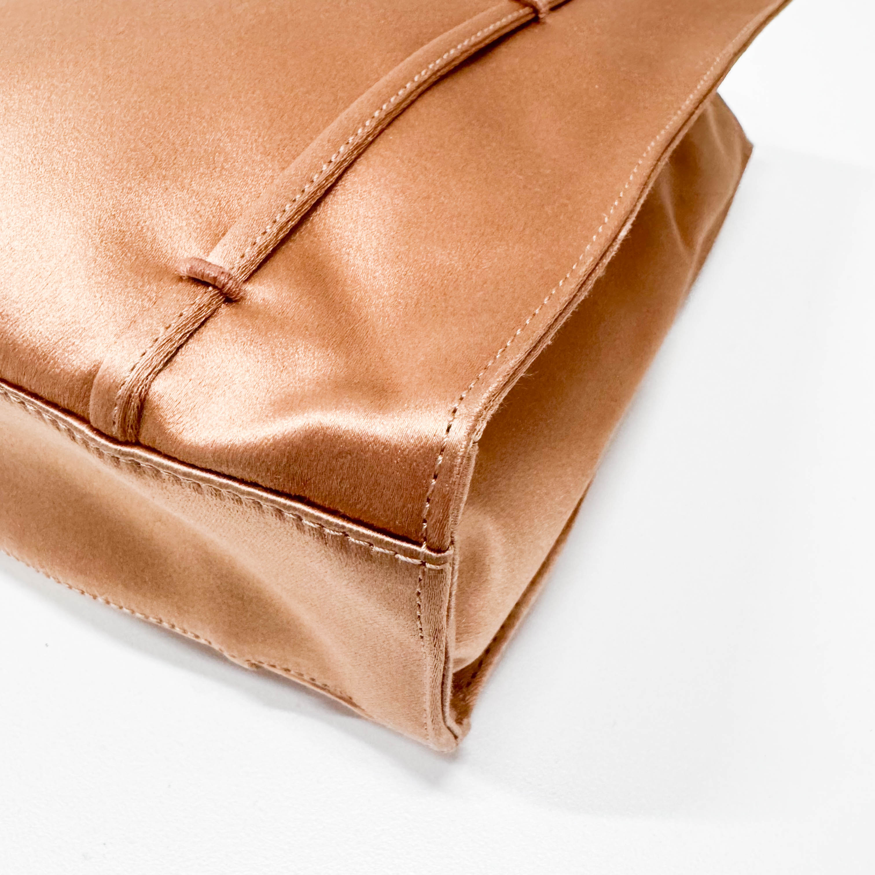 Mini Pink Satin Tote Bag