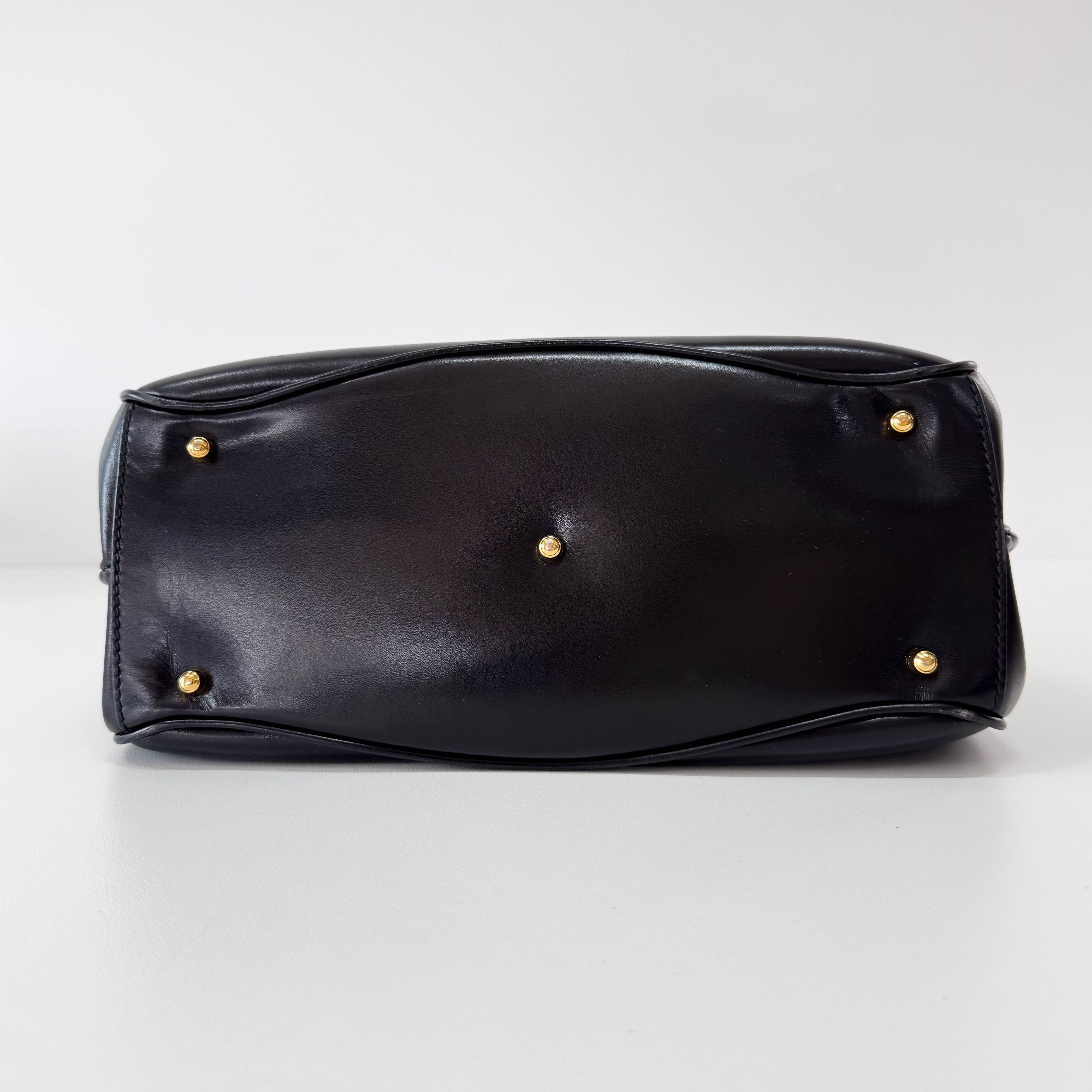 Bamboo Leather Top Handle Bag