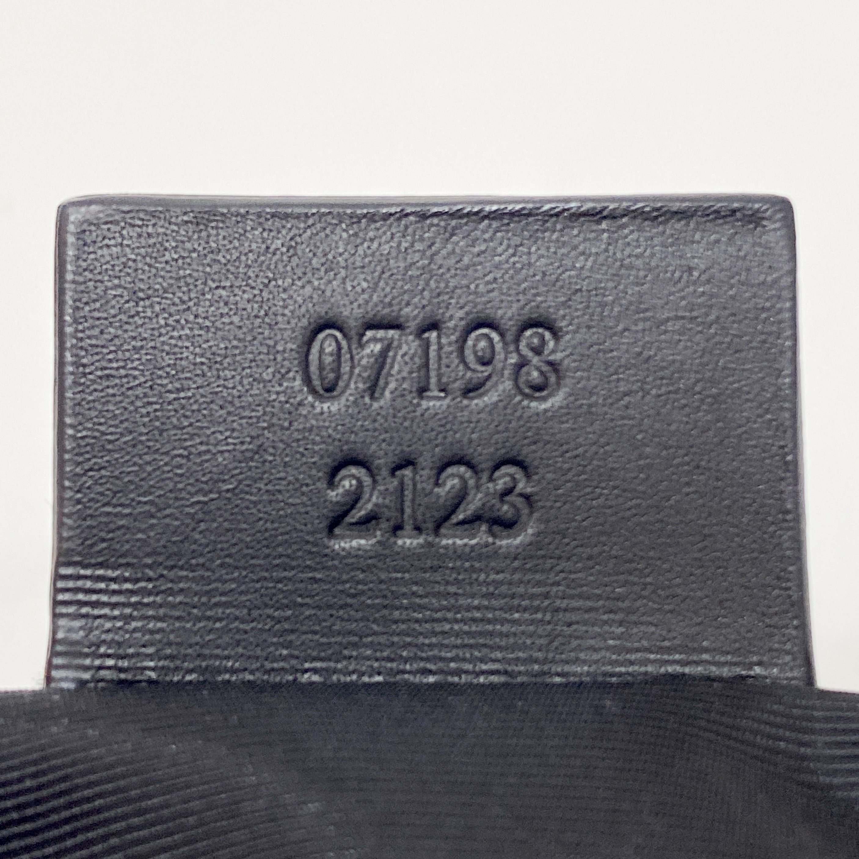 Black GG Canvas Boat Pouch