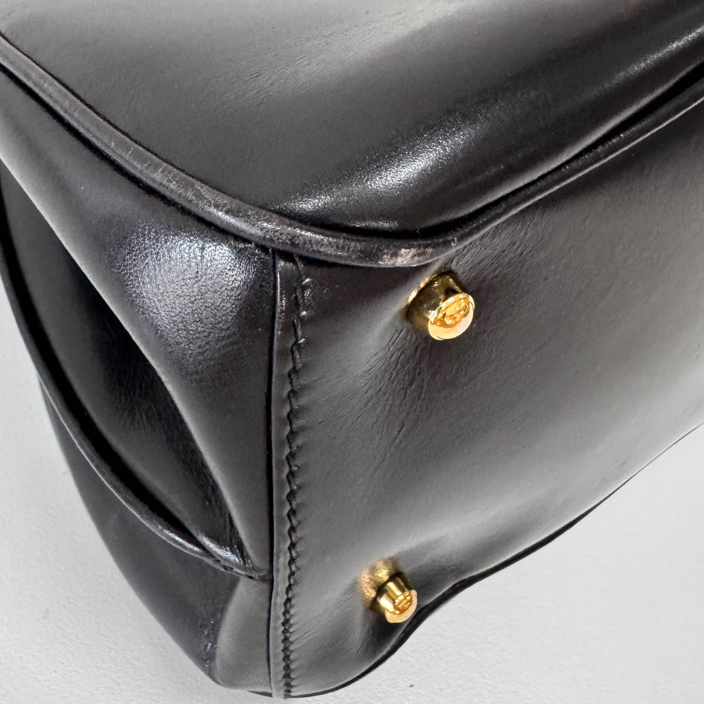 Bamboo Leather Top Handle Bag