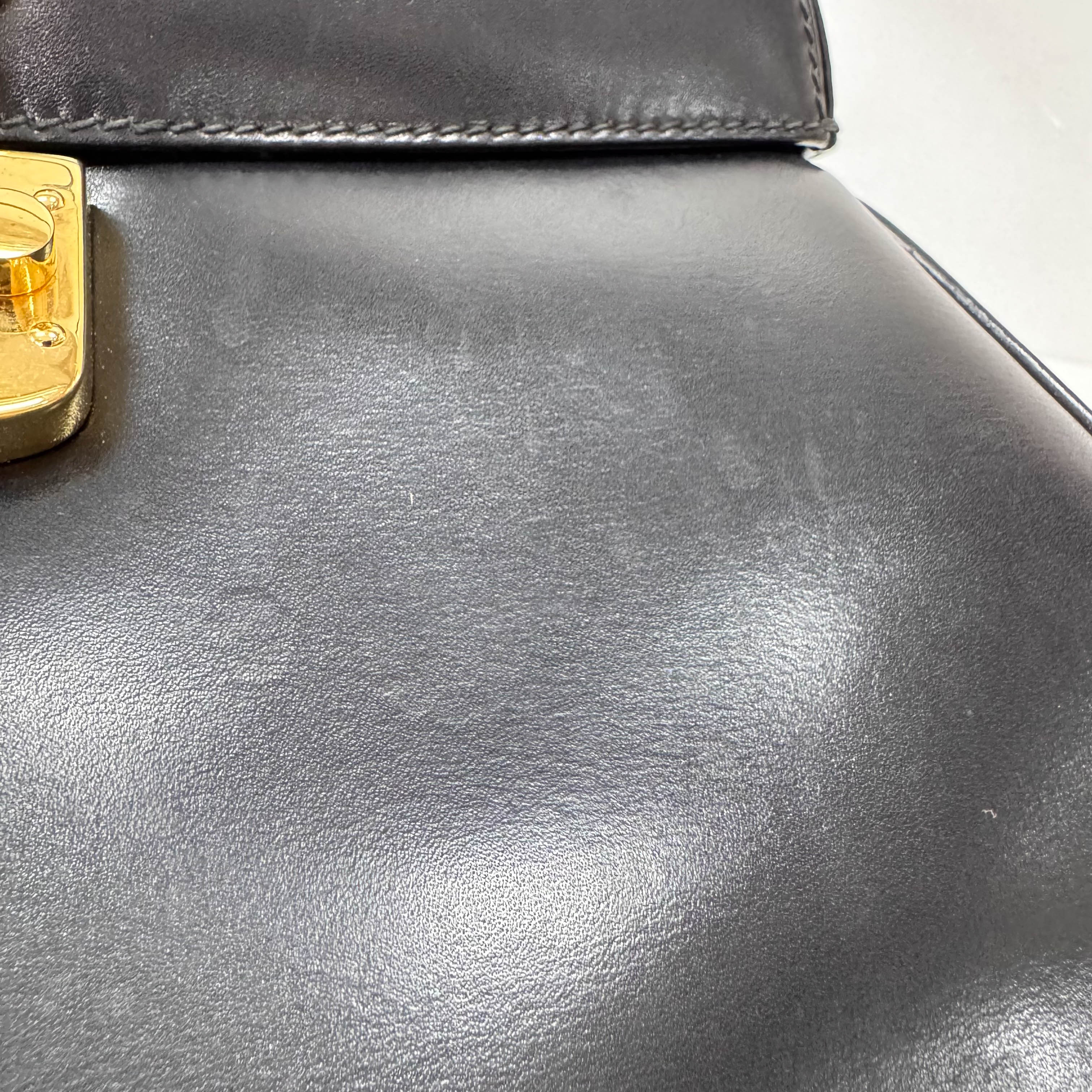 Bamboo Leather Top Handle Bag