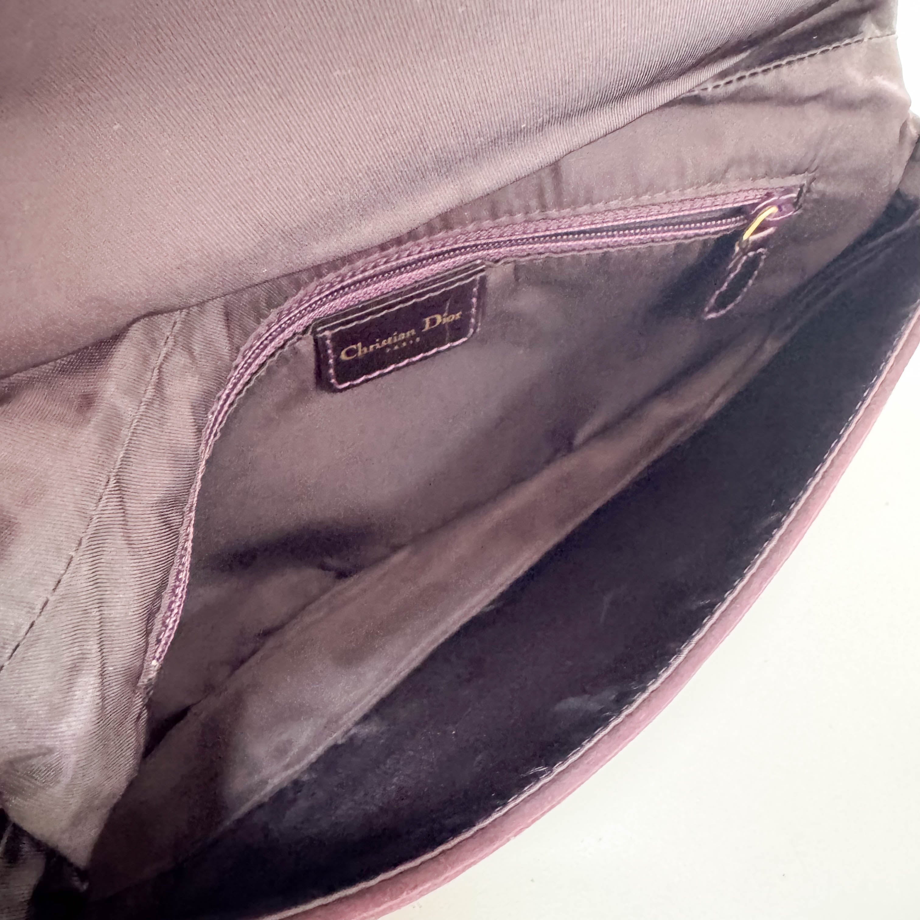 Malice Pearl Brown Suede Shoulder Bag