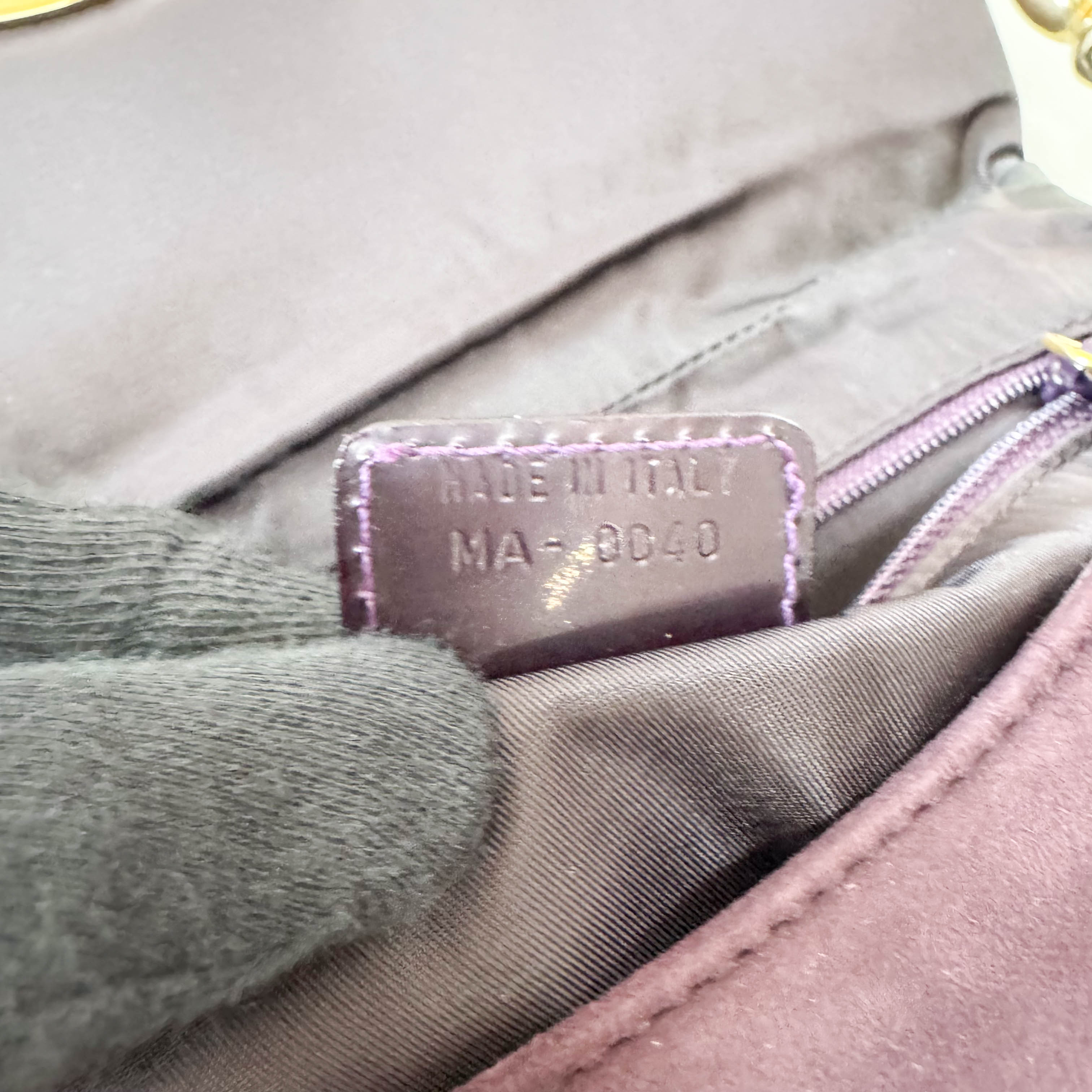 Malice Pearl Brown Suede Shoulder Bag