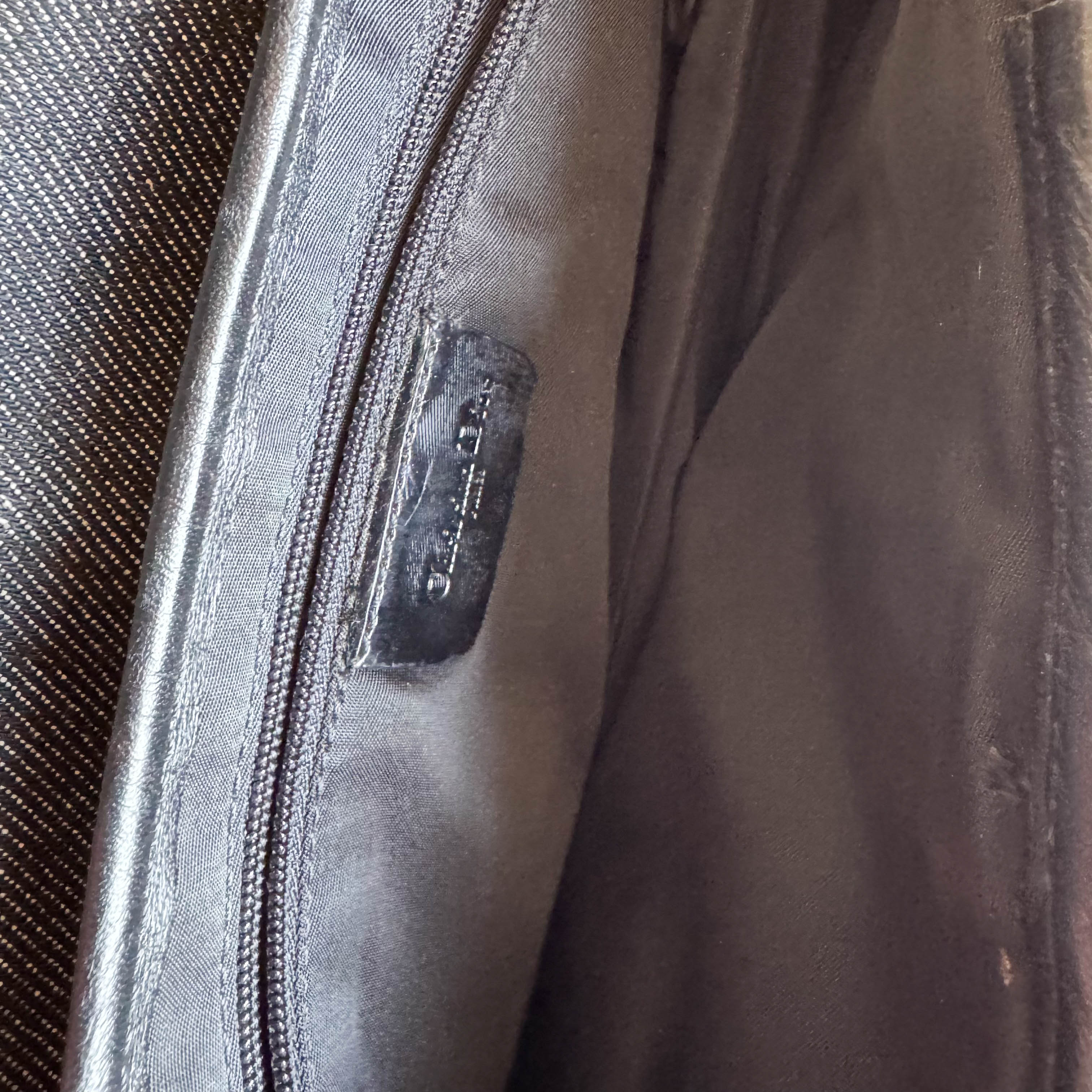 Cadillac Saddle Black Denim Shoulder Bag 2001