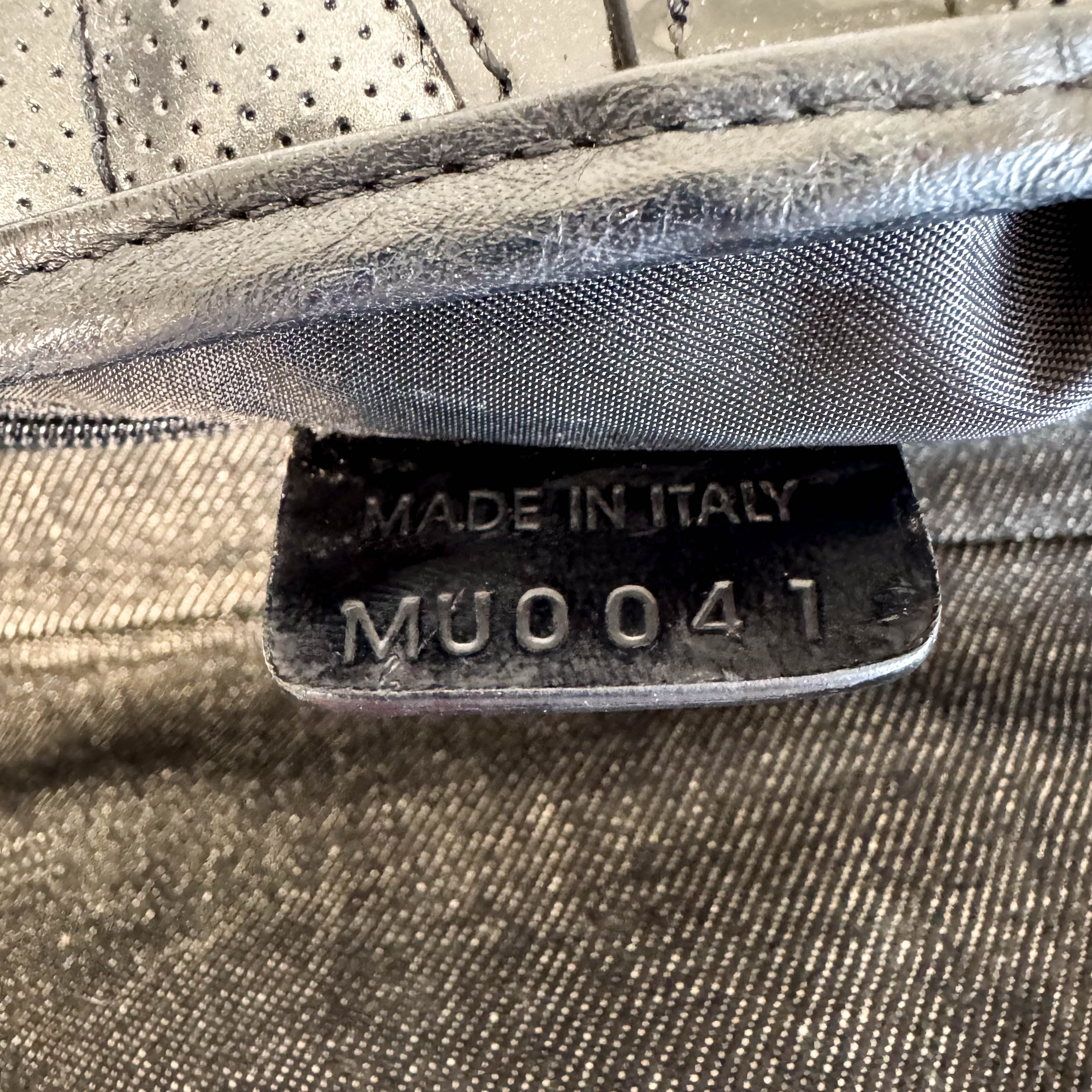 Cadillac Saddle Black Denim Shoulder Bag 2001