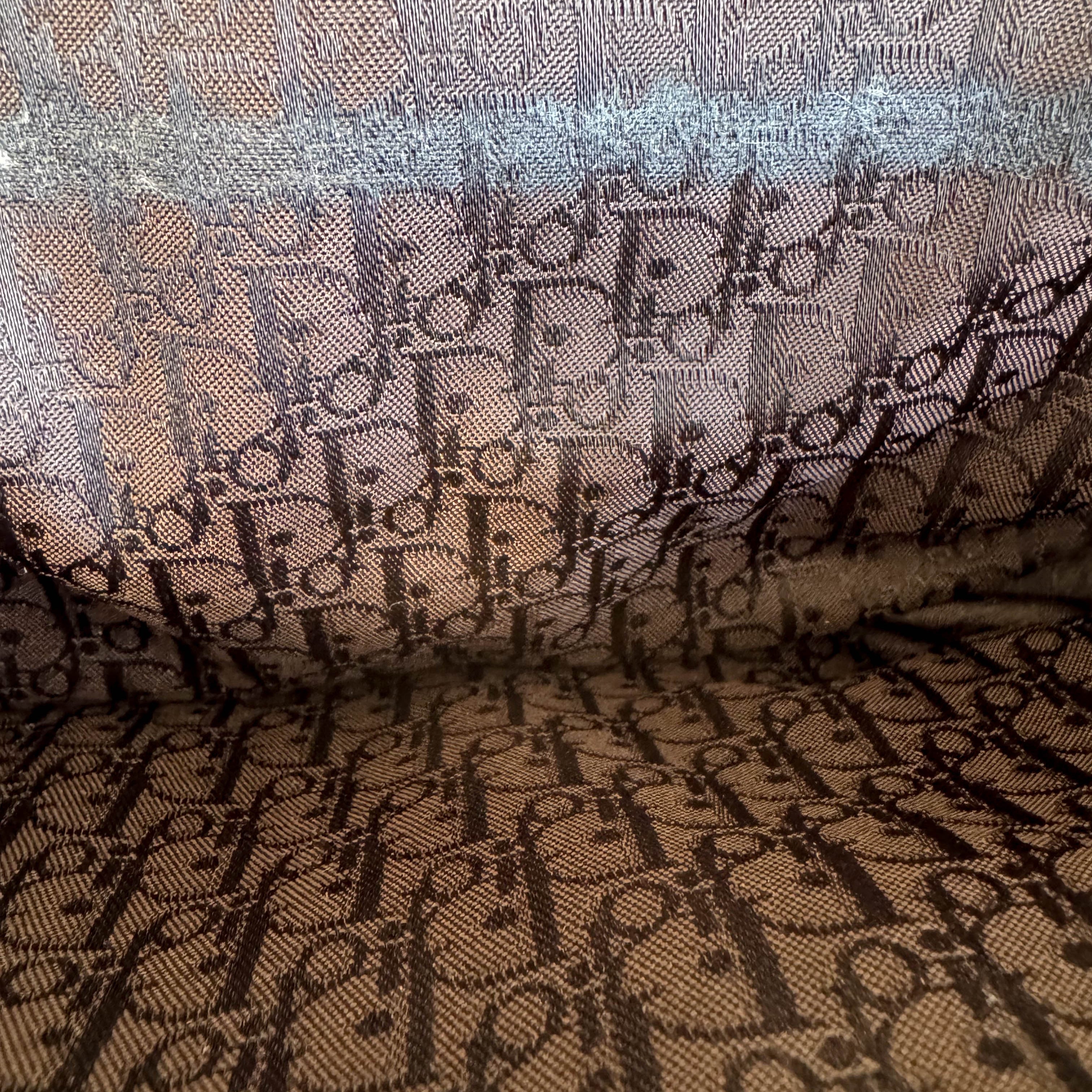 Vintage Dior Brown Leather Top Handle Bag