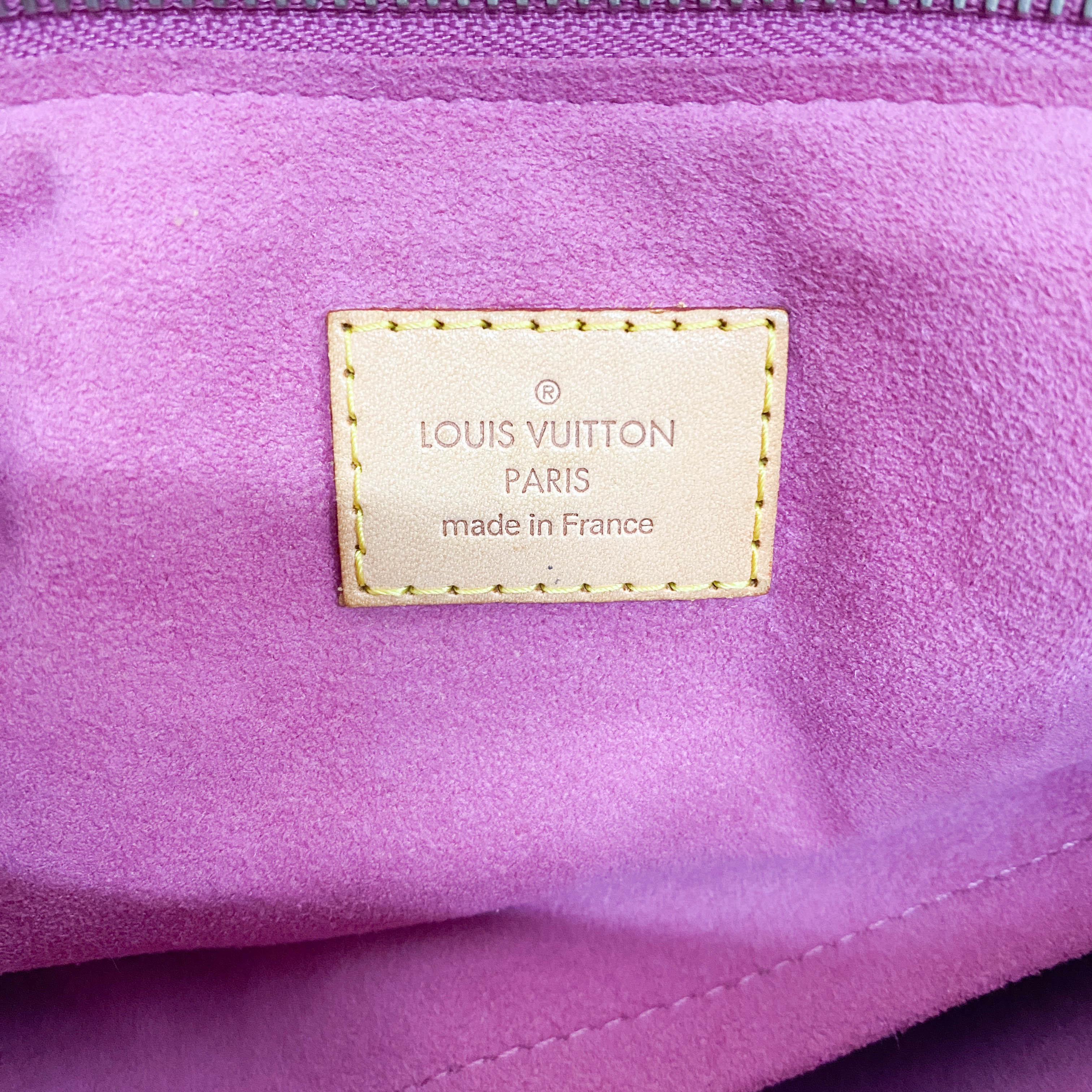Baggy Monogram Pink Denim Shoulder Bag