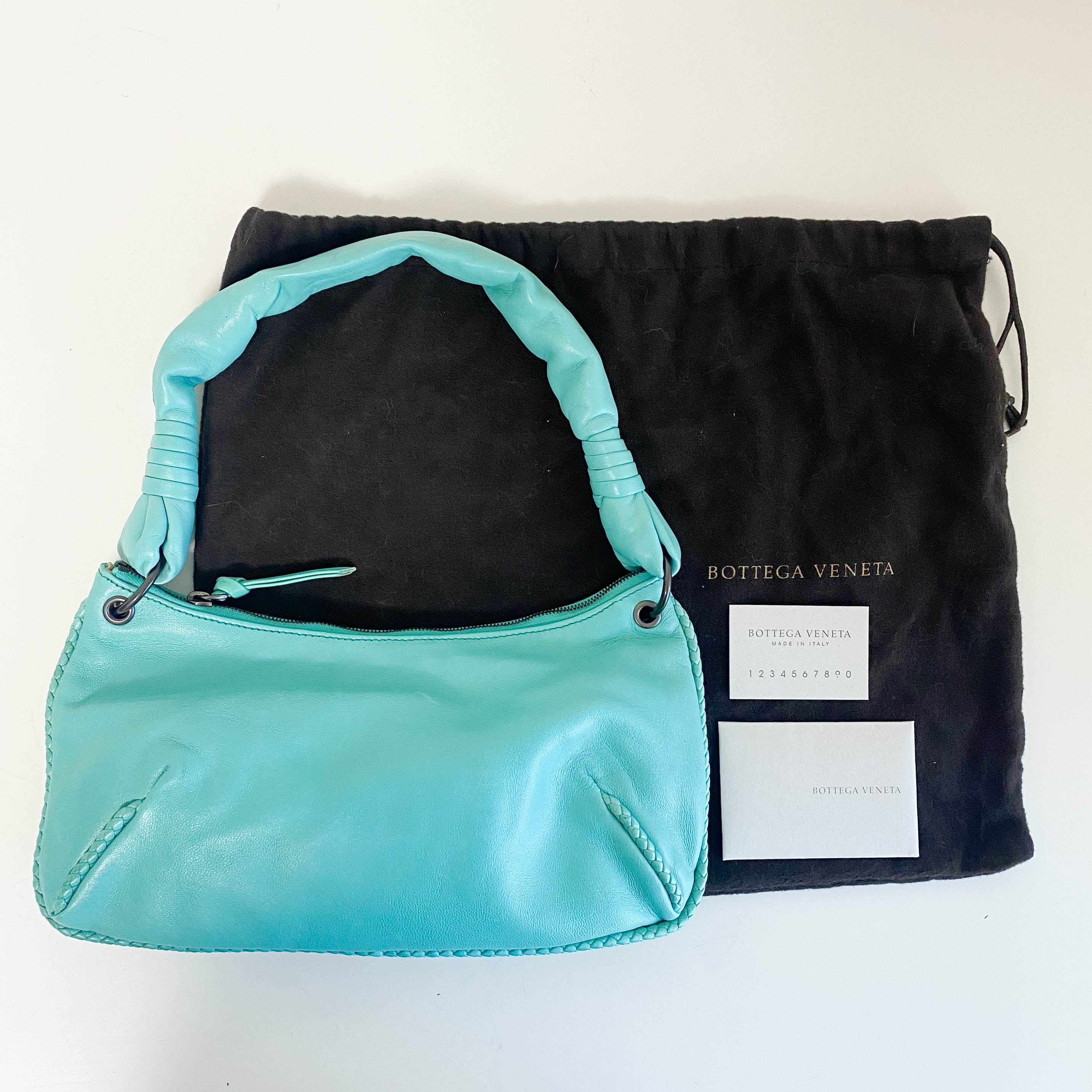 Bottega Veneta Mini Hand Bag Mint Green