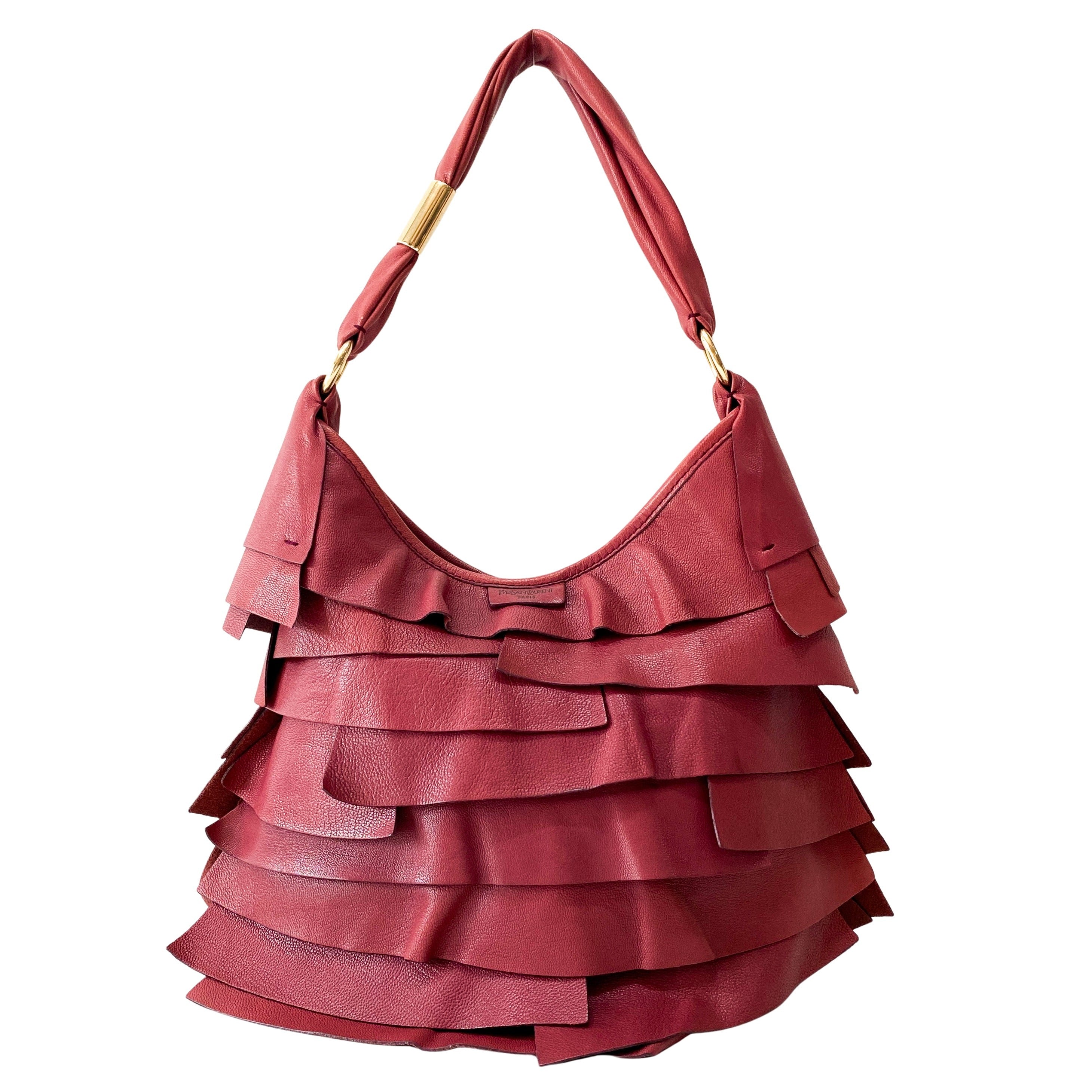 Rive Gauche Leather Fringe Bag