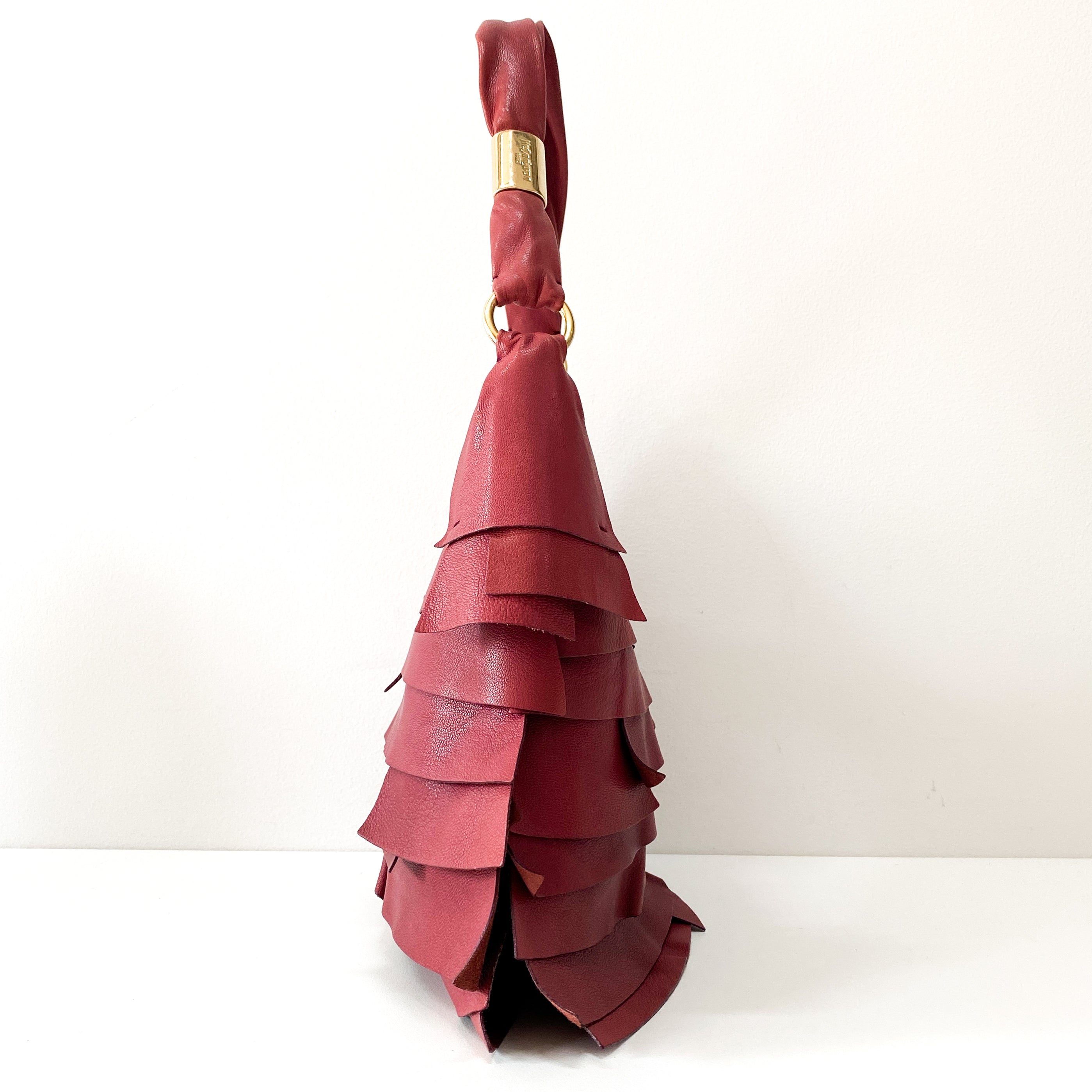 Rive Gauche Leather Fringe Bag