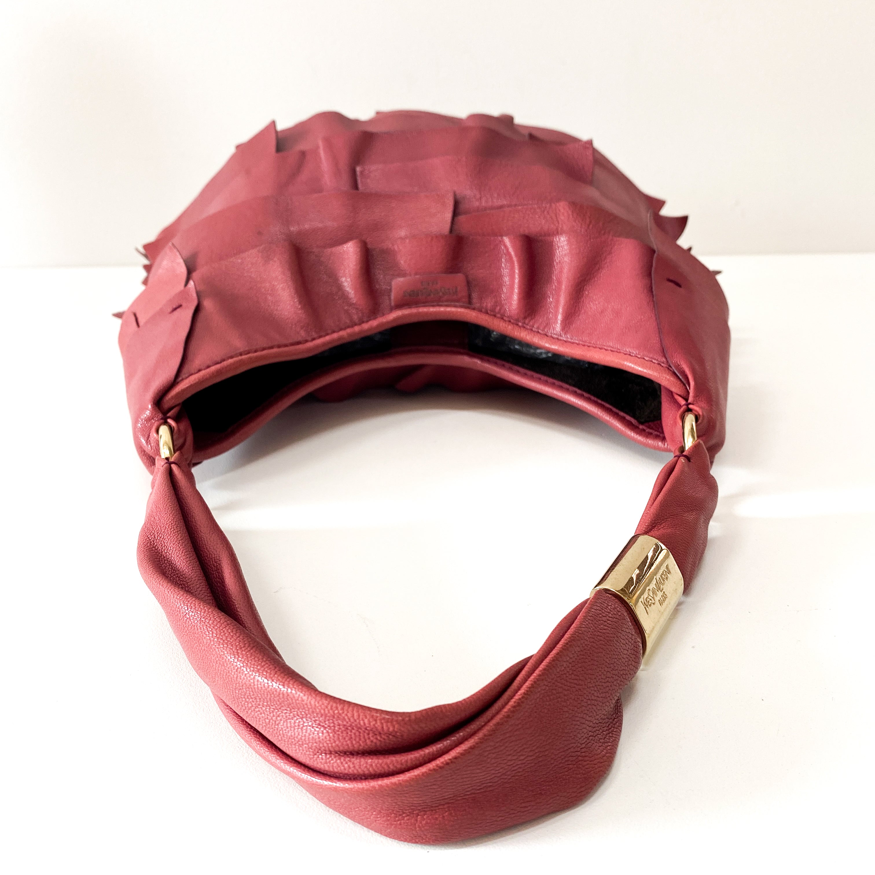 Rive Gauche Leather Fringe Bag