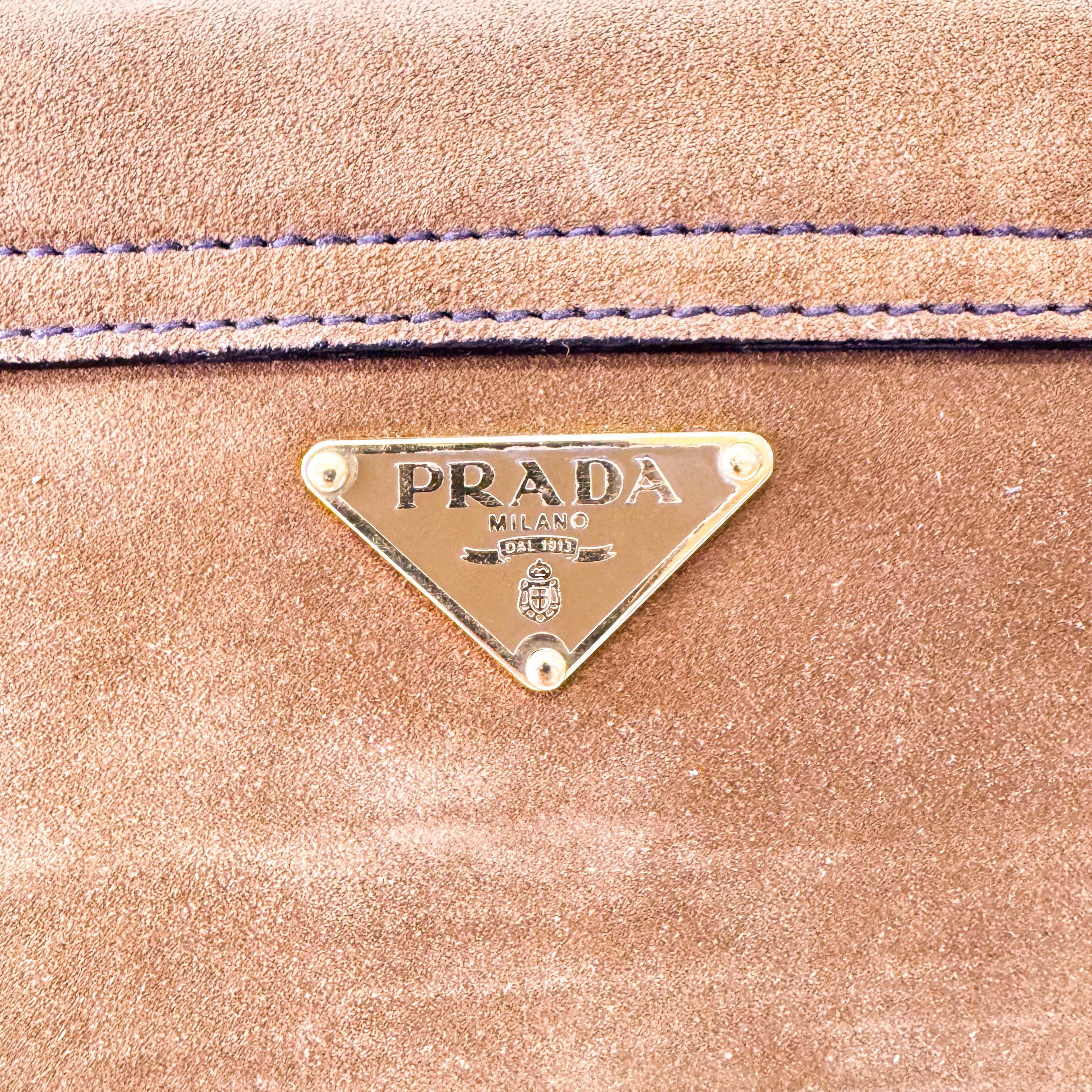 Brown Suede Shoulder Bag