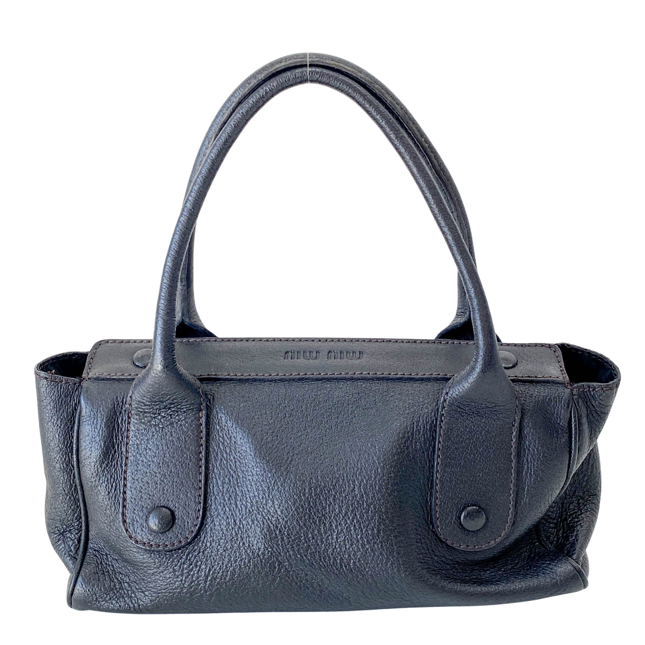 バッグ archive miu miu leather shoulder bag MIU MIU Archive Black Leather Shoulder Bag | eBay