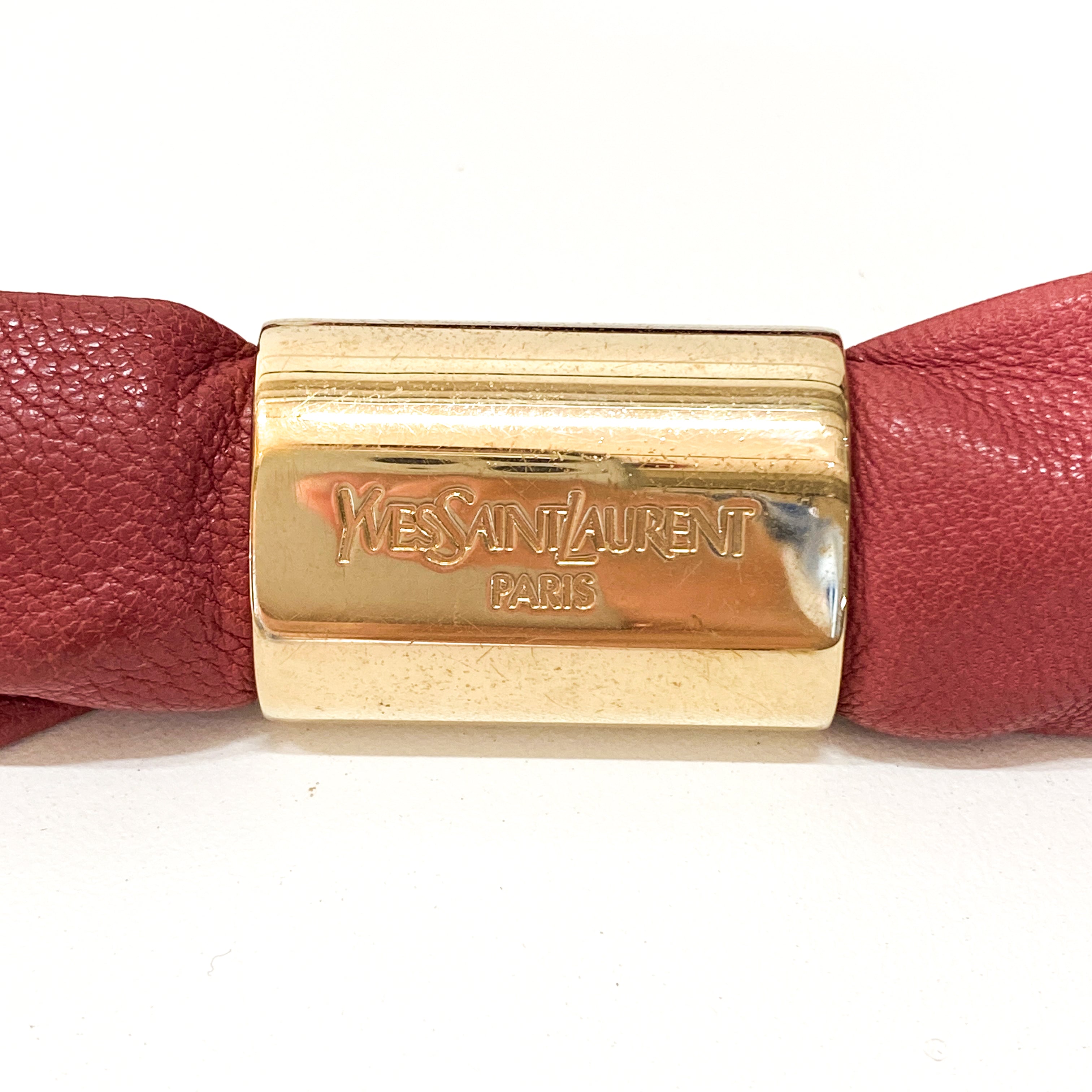 Rive Gauche Leather Fringe Bag