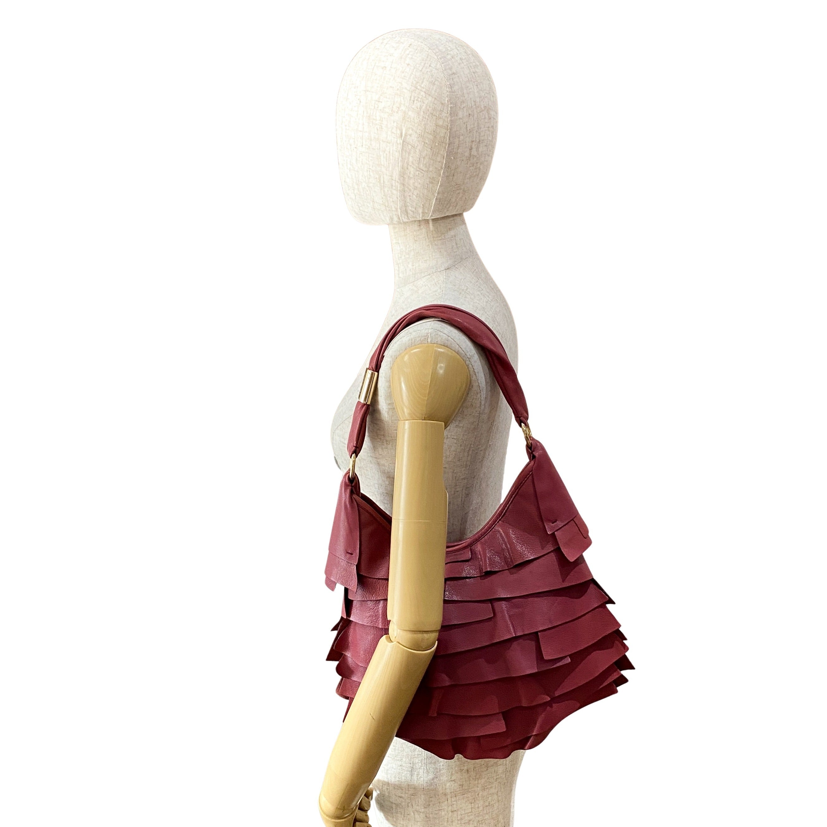 Rive Gauche Leather Fringe Bag