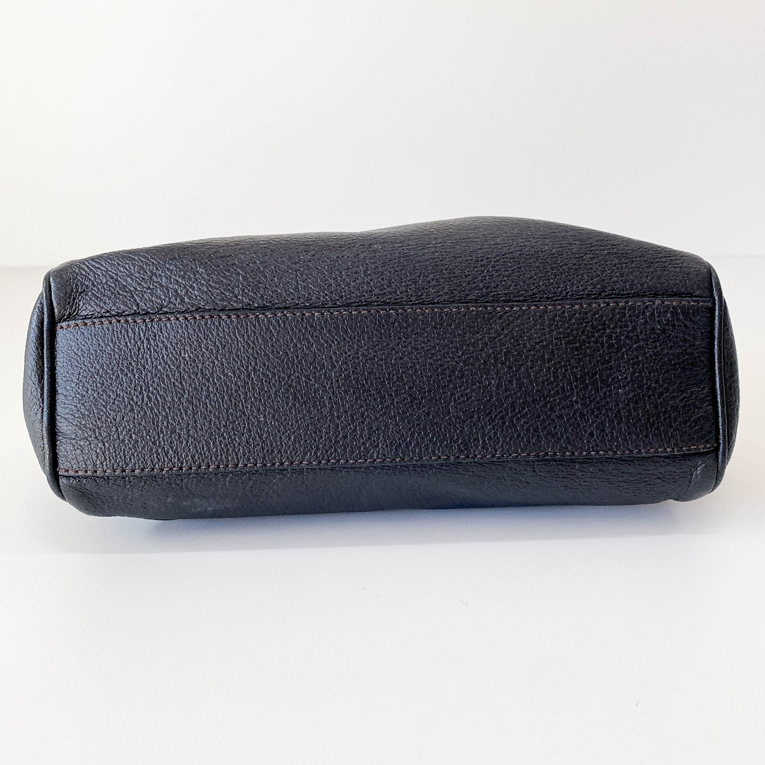 Archive Black Leather Handbag