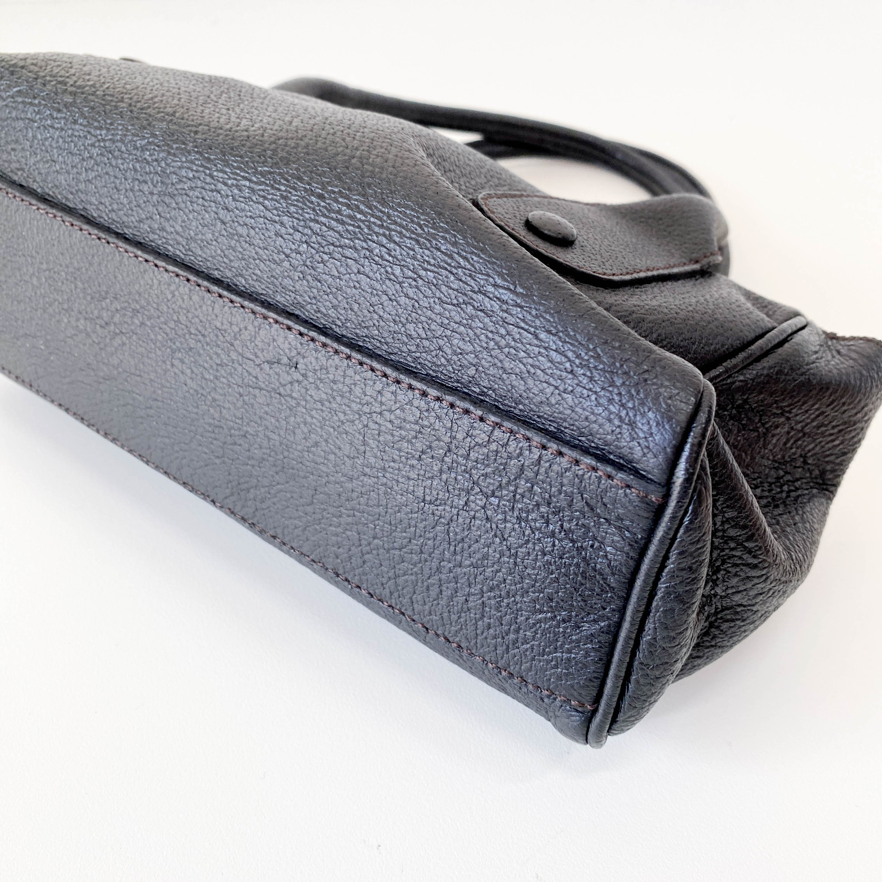 Archive Black Leather Handbag