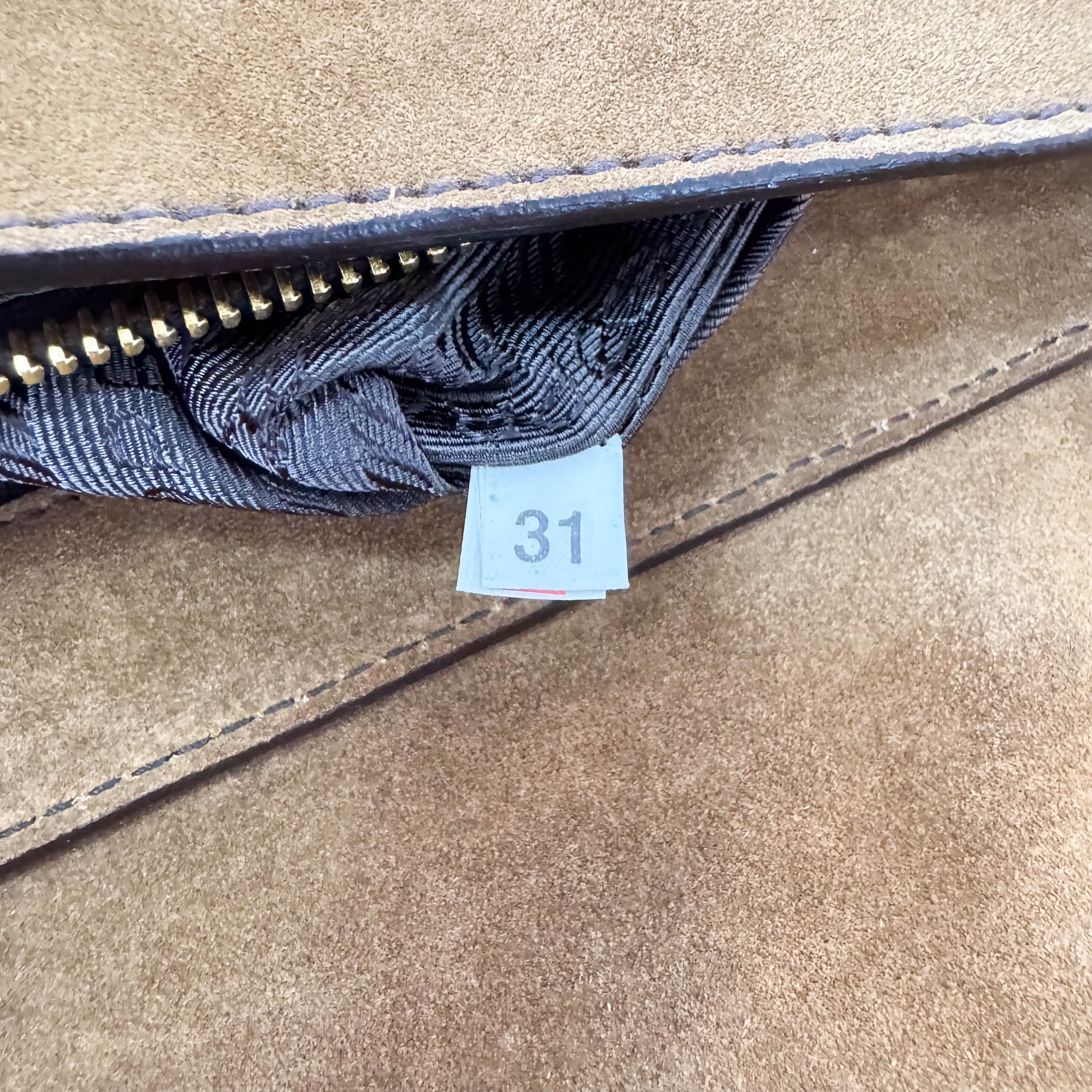 Brown Suede Shoulder Bag