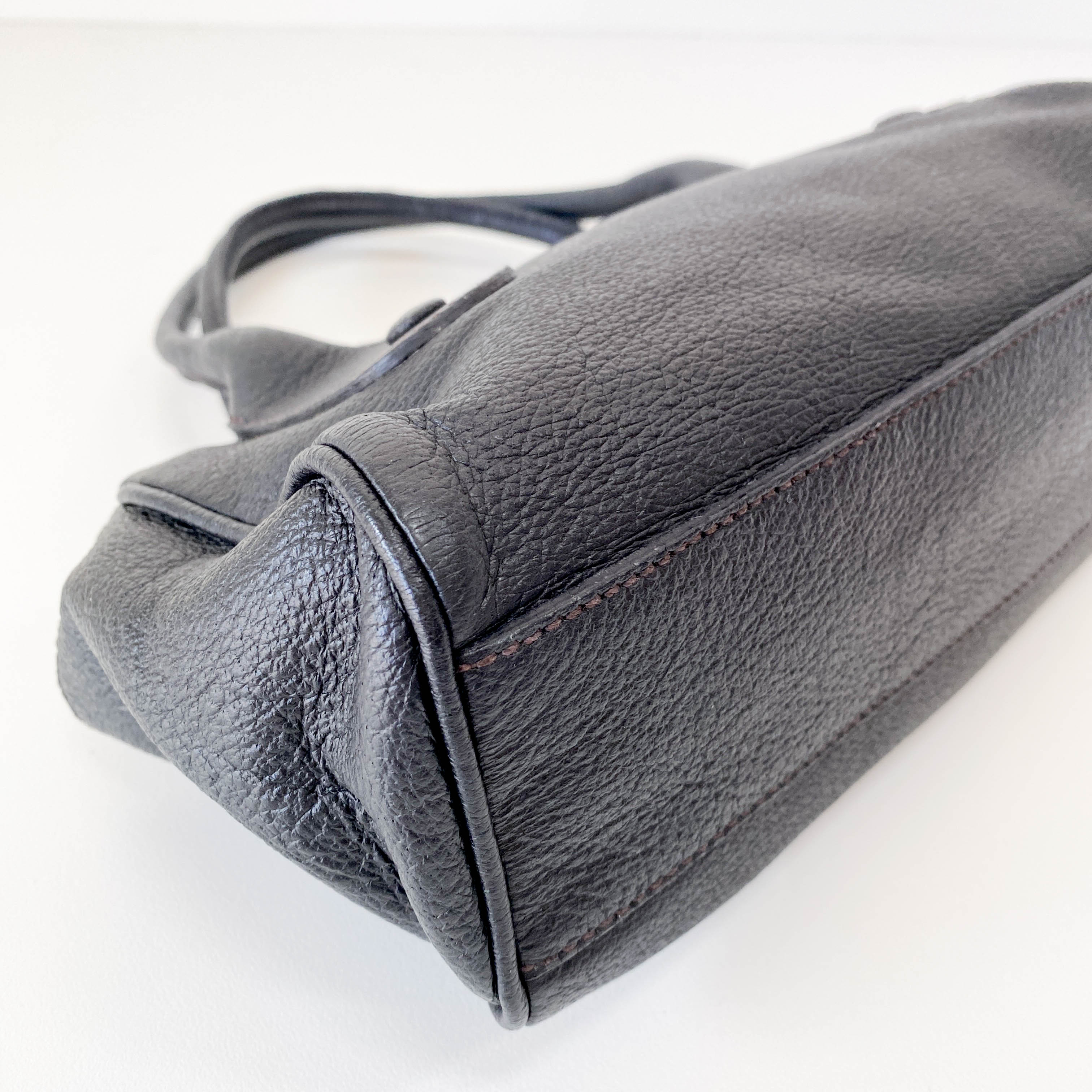 Archive Black Leather Handbag