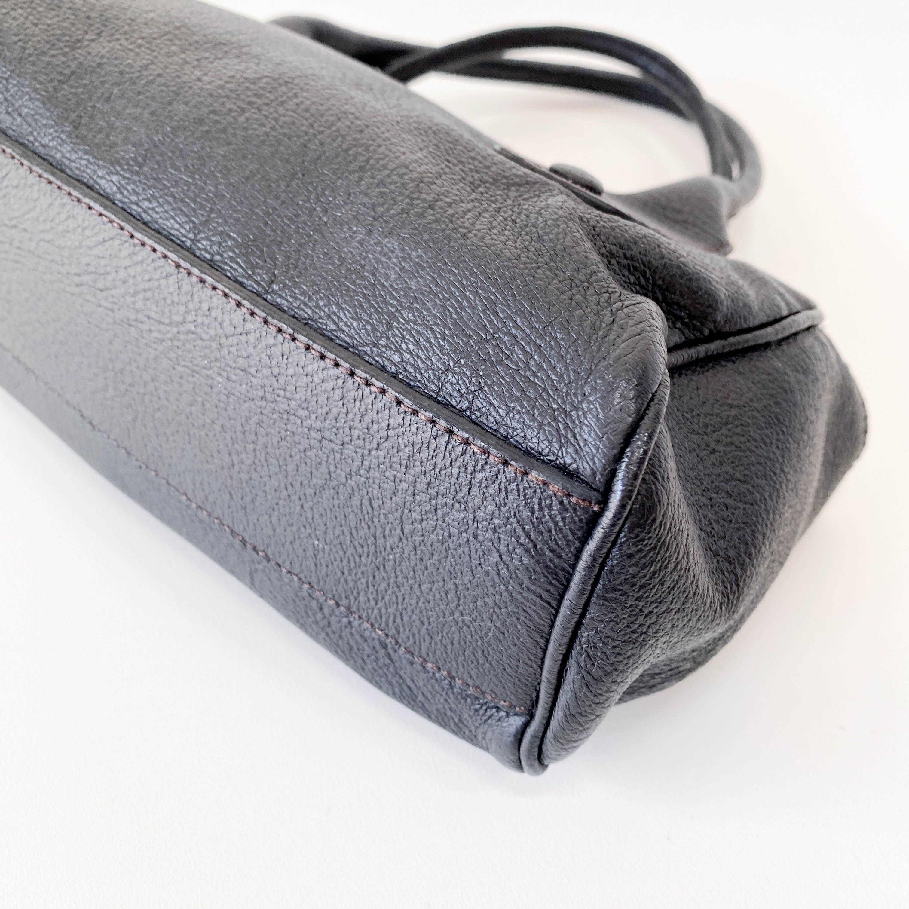 Archive Black Leather Handbag