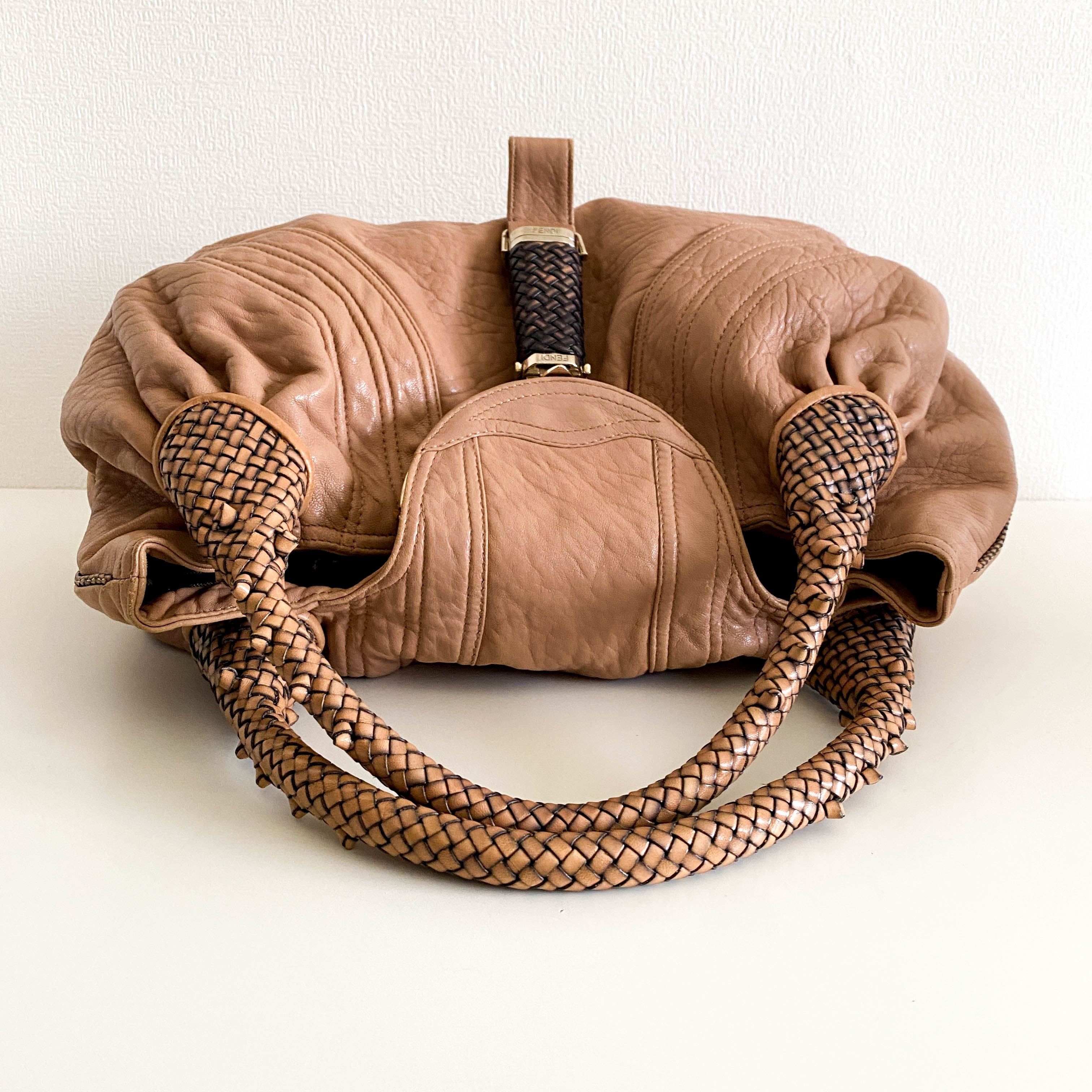 Spy Dust Pink Leather Shoulder Bag