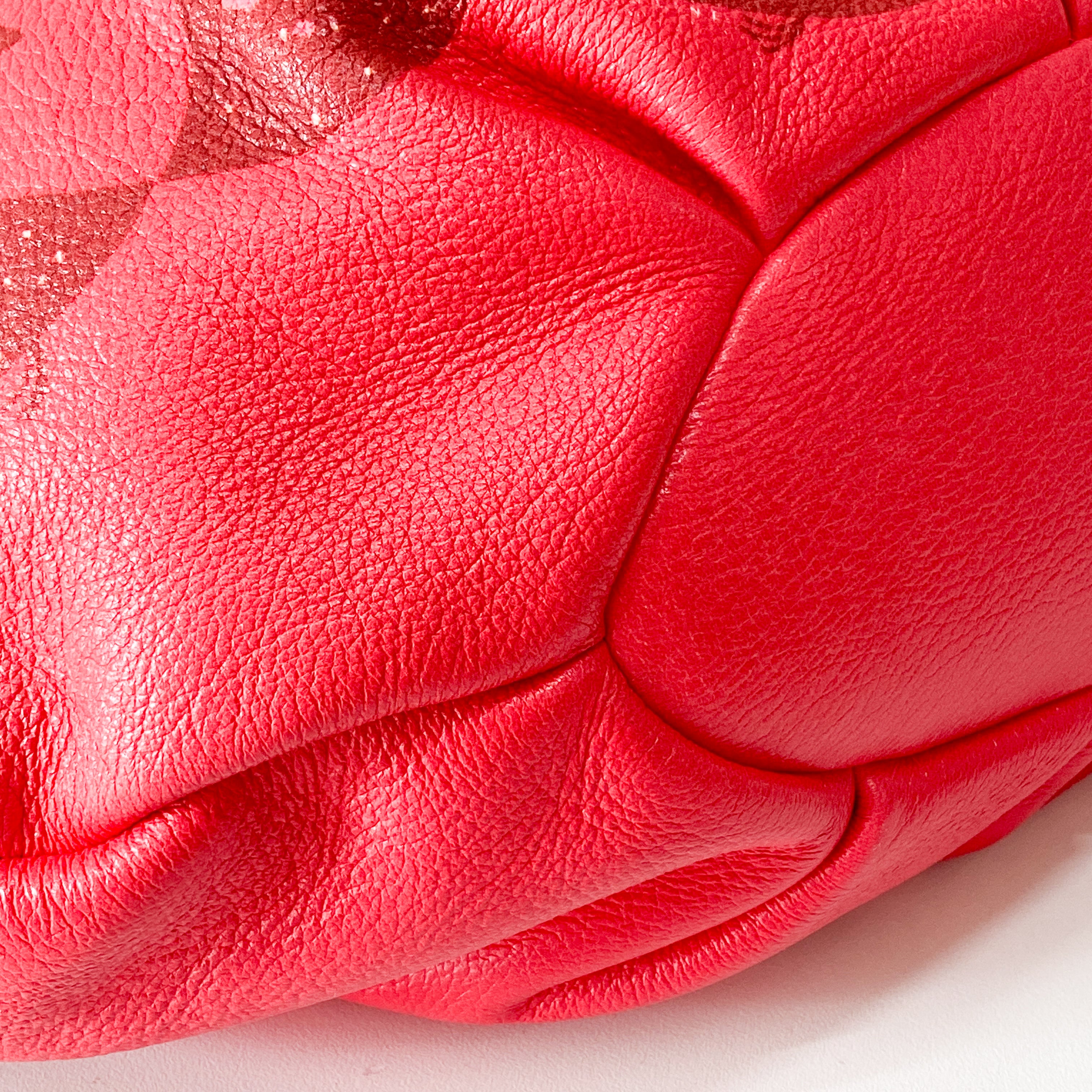 Pink Leather One Shoulder Hobo Bag