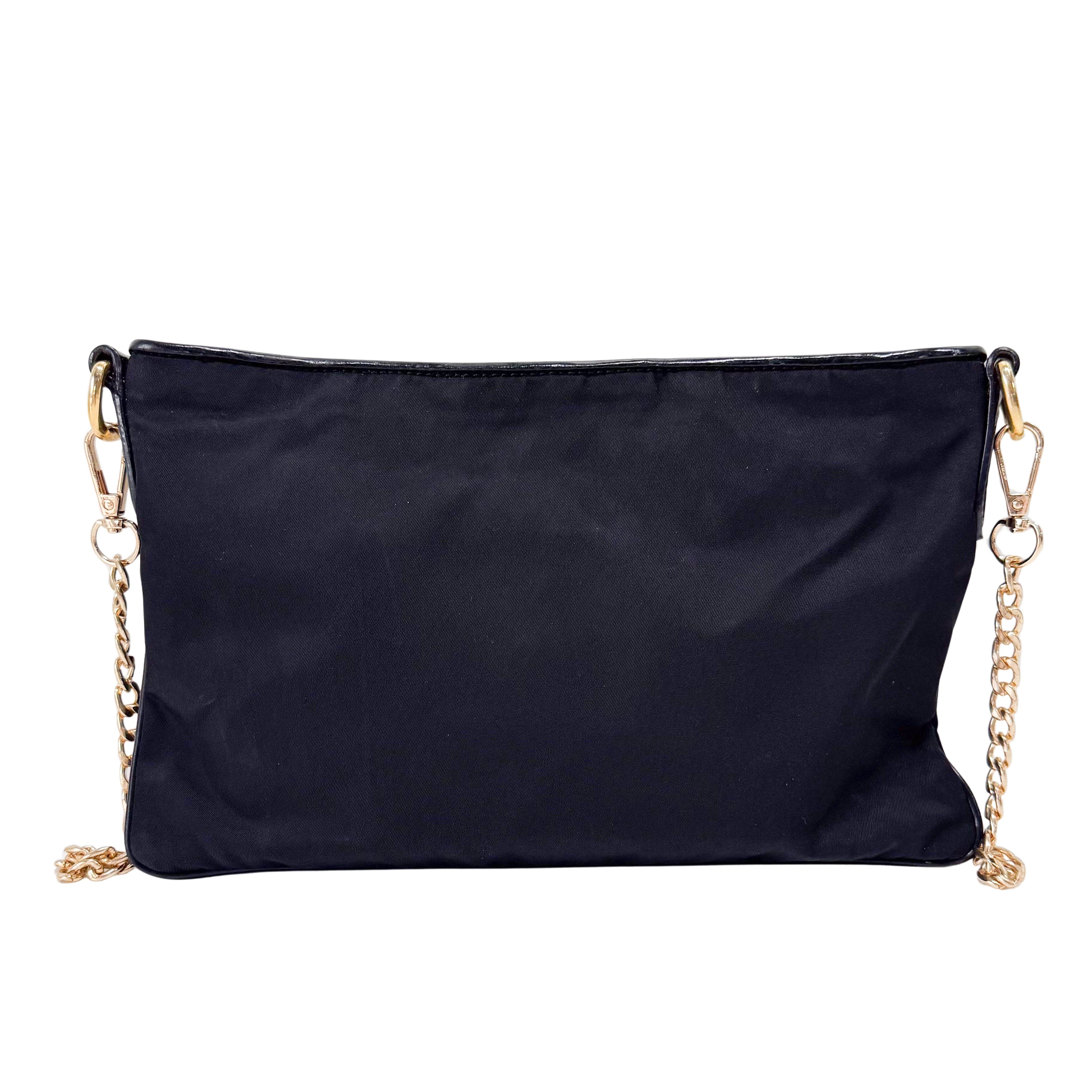 Black Nylon Crossbody Bag