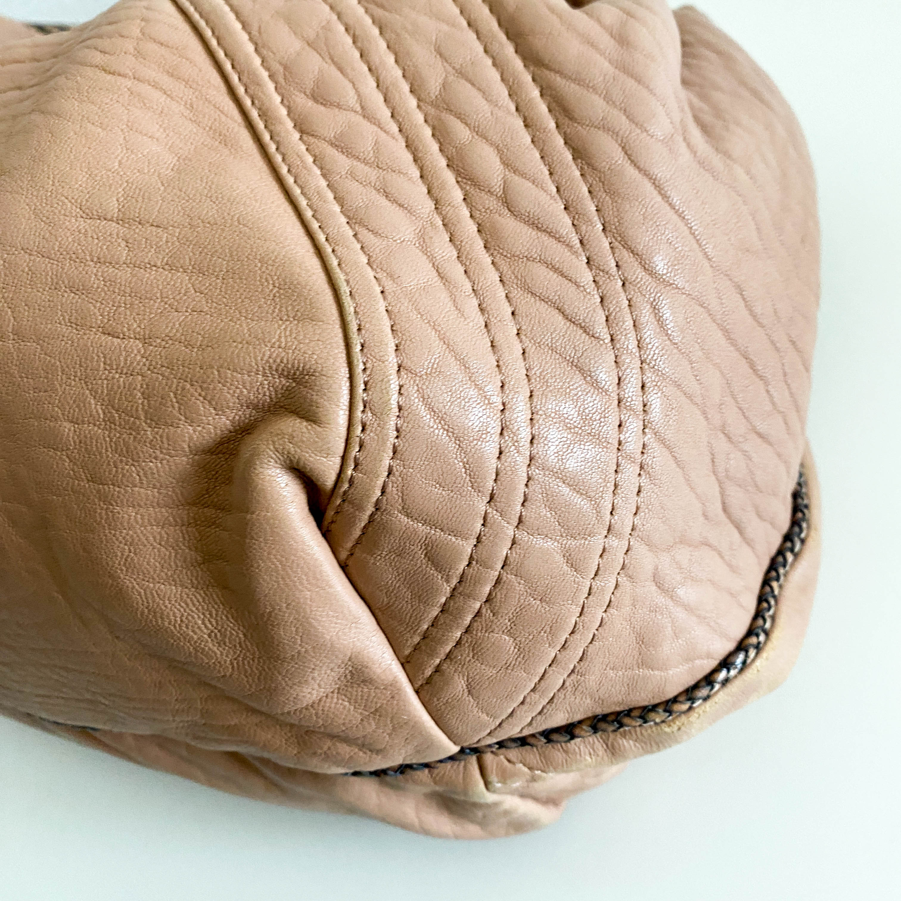 Spy Dust Pink Leather Shoulder Bag