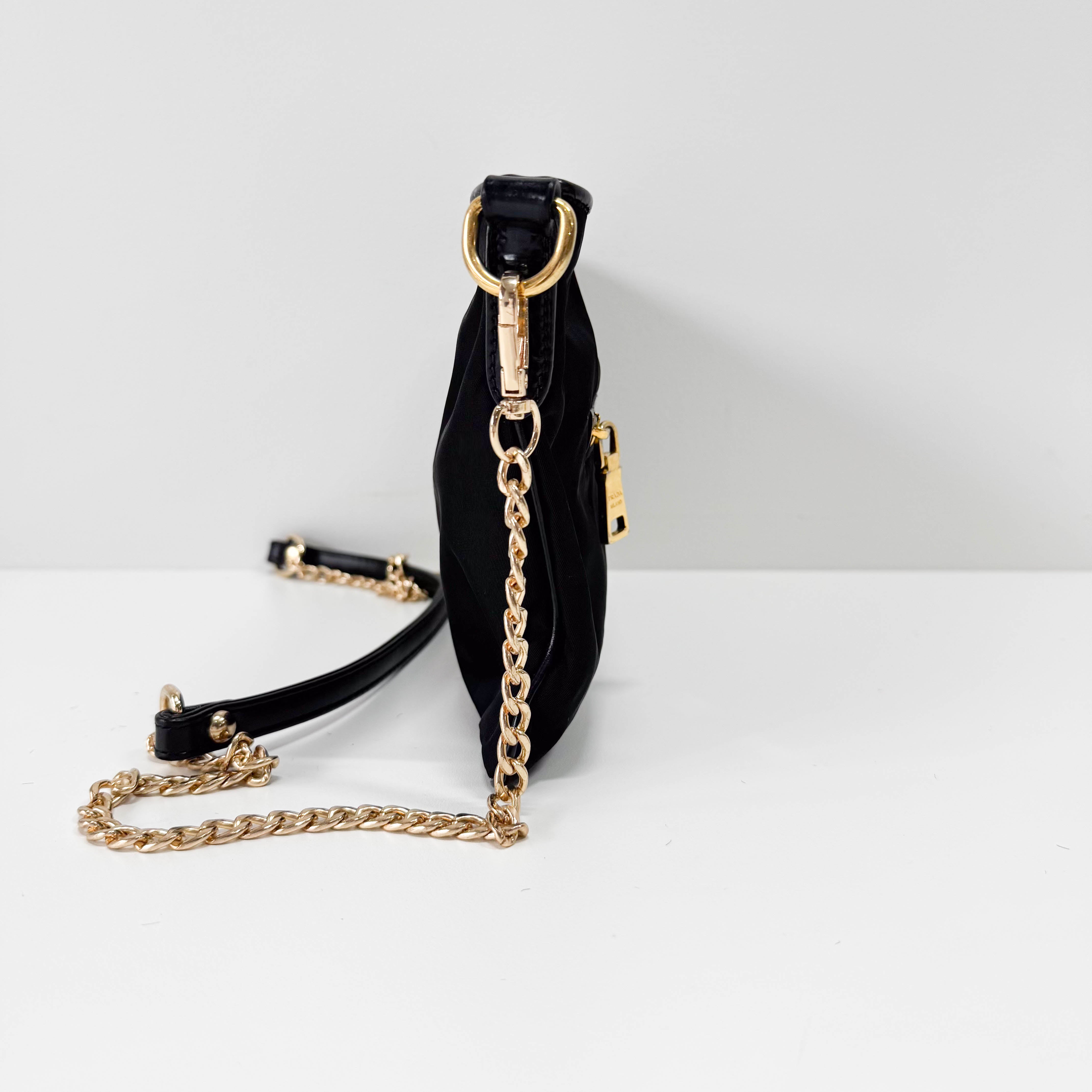 Black Nylon Crossbody Bag