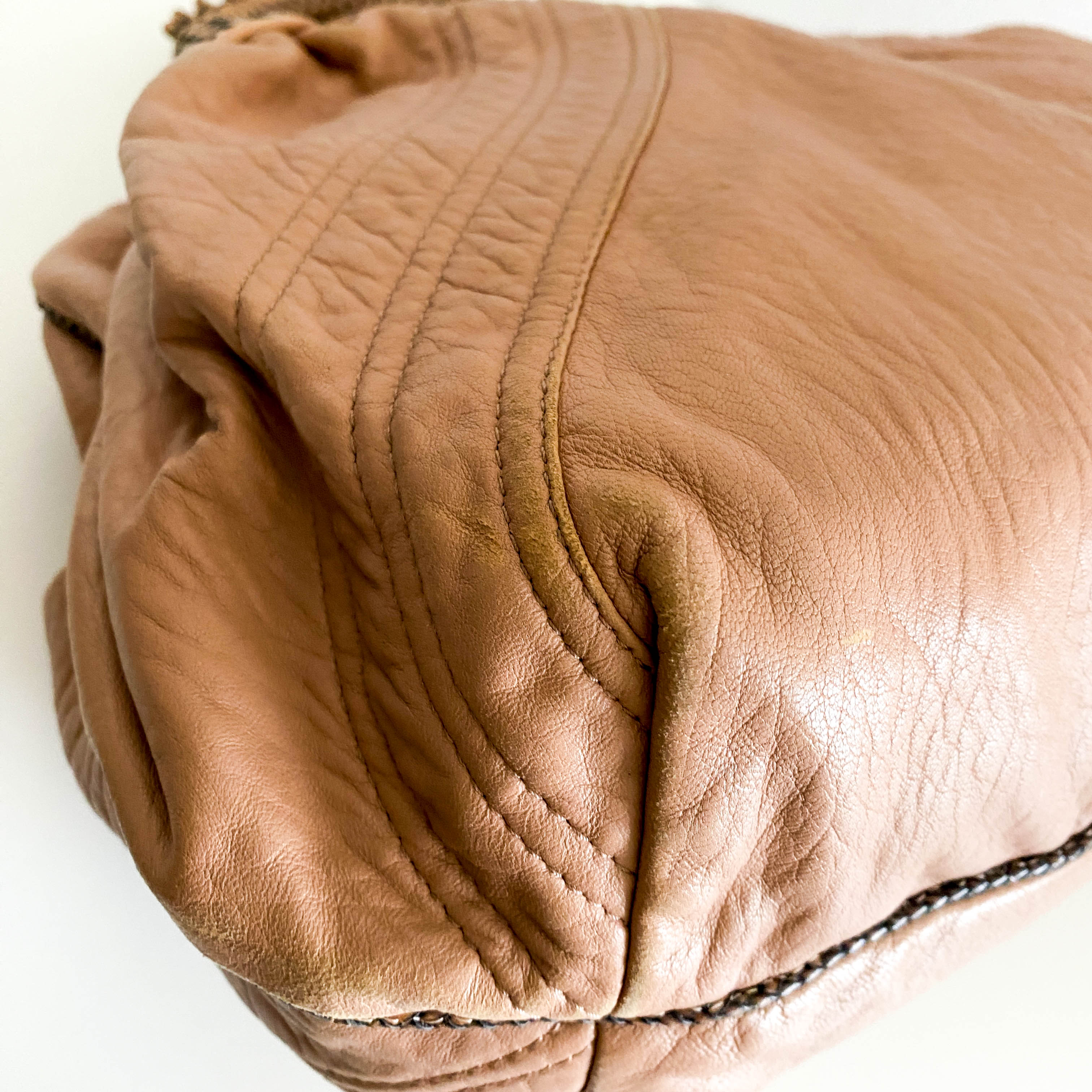 Spy Dust Pink Leather Shoulder Bag