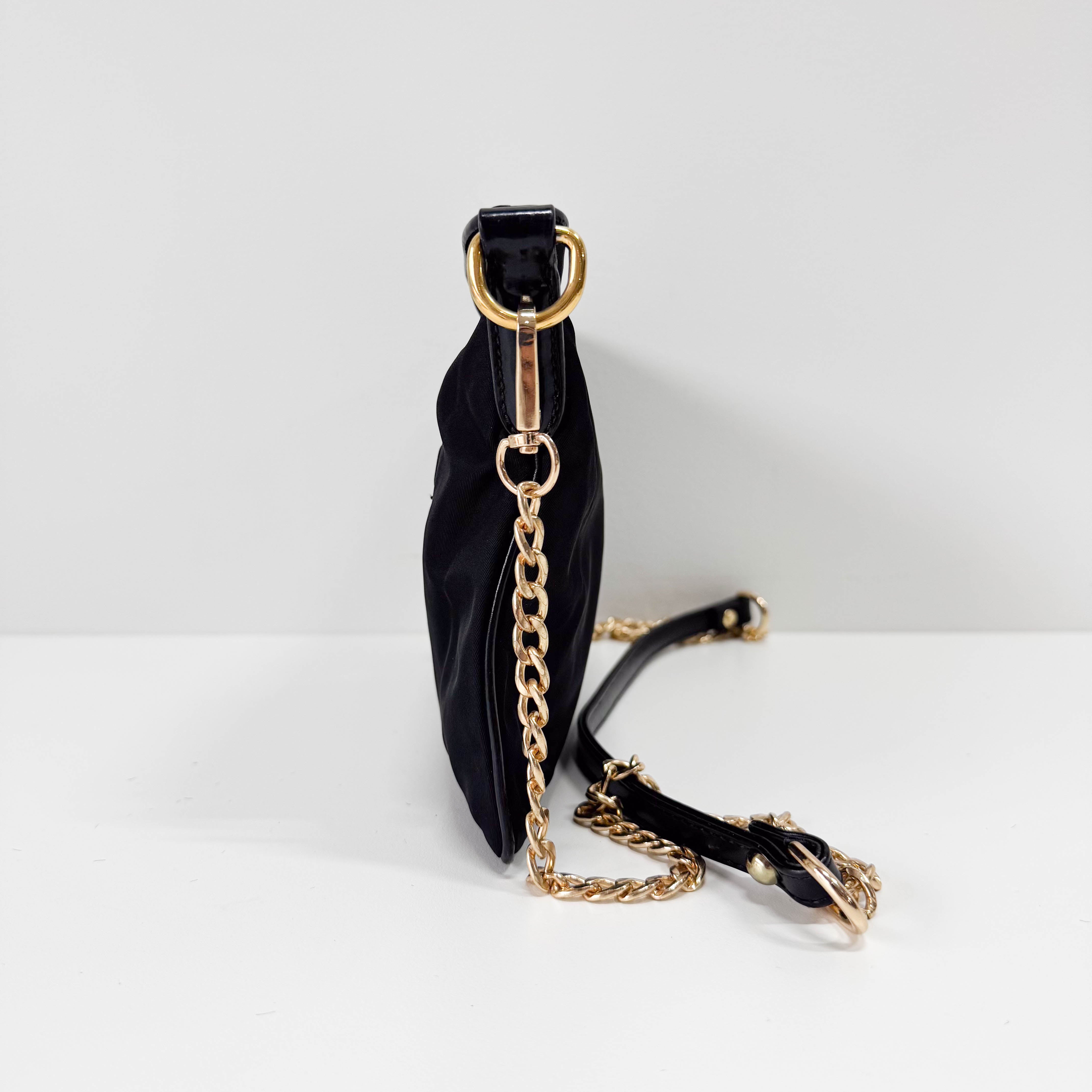 Black Nylon Crossbody Bag