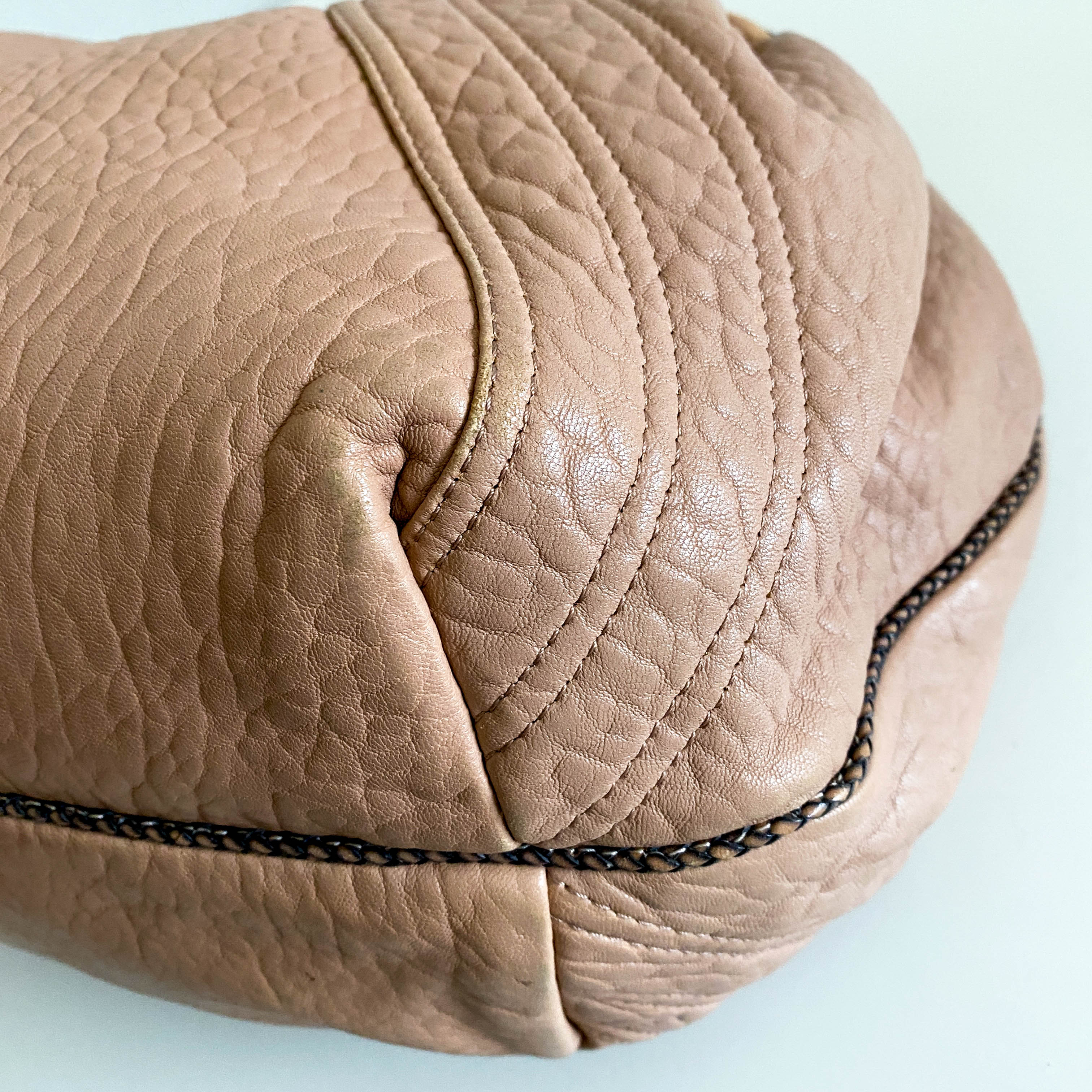 Spy Dust Pink Leather Shoulder Bag