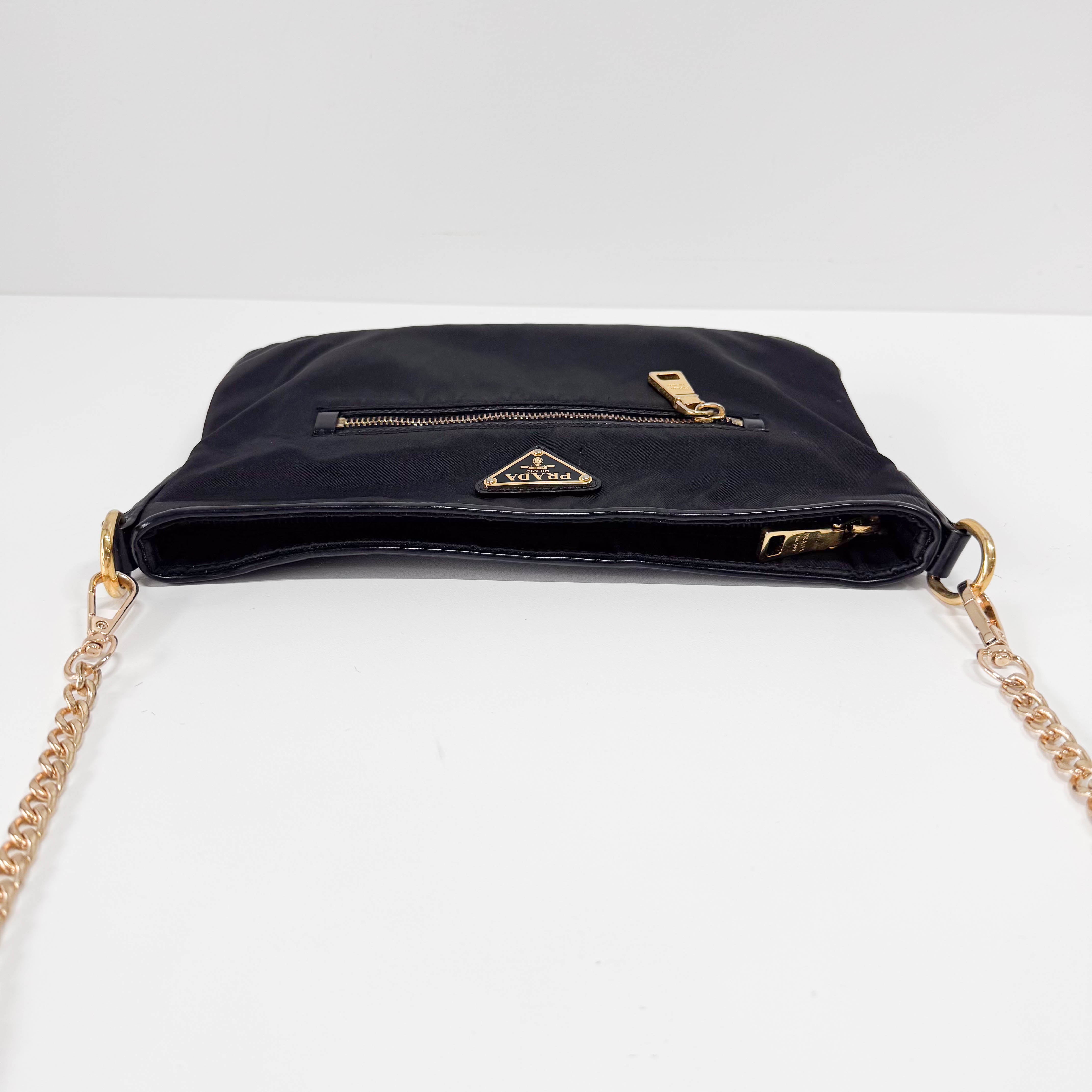 Black Nylon Crossbody Bag