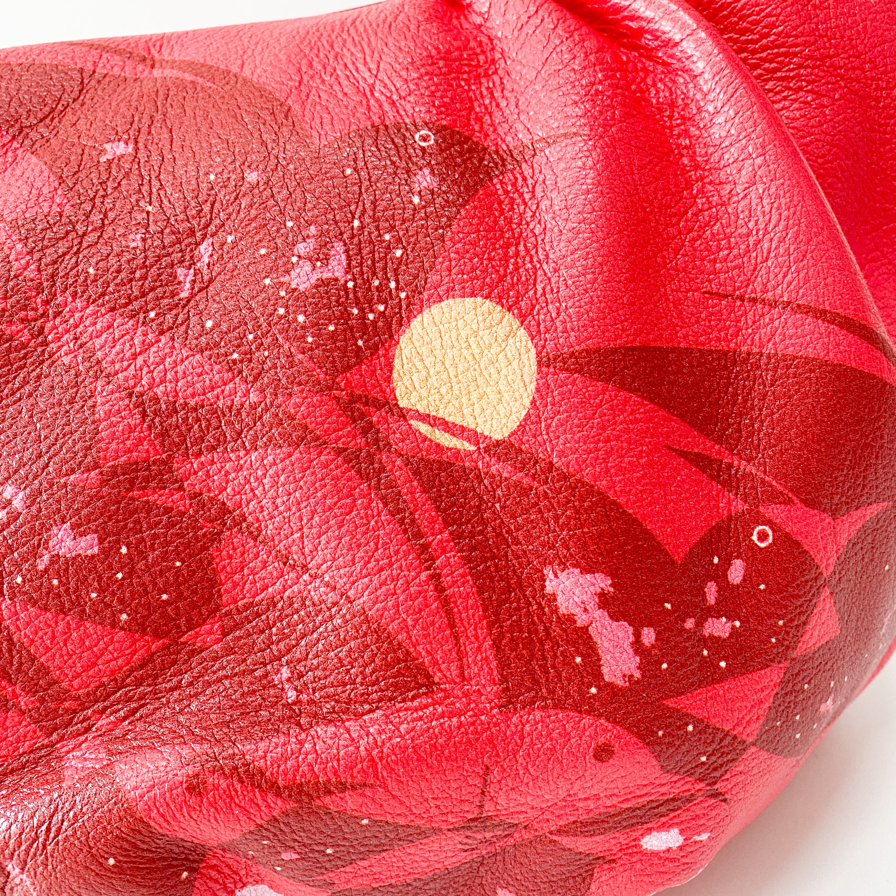 Pink Leather One Shoulder Hobo Bag